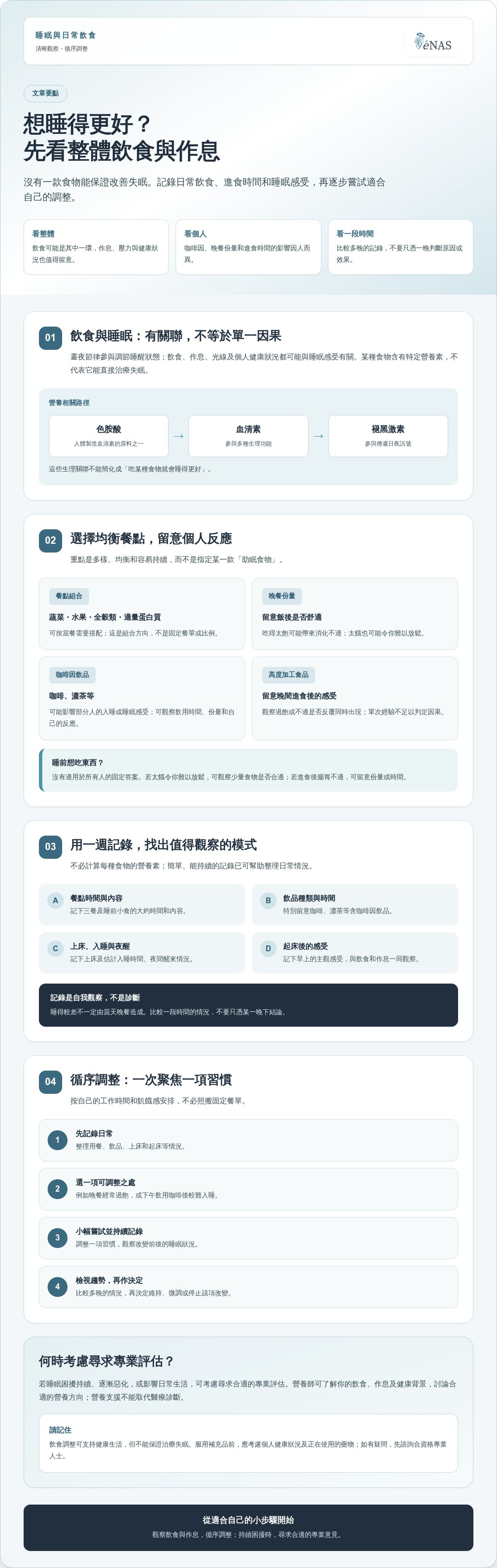 改善睡眠飲食方案