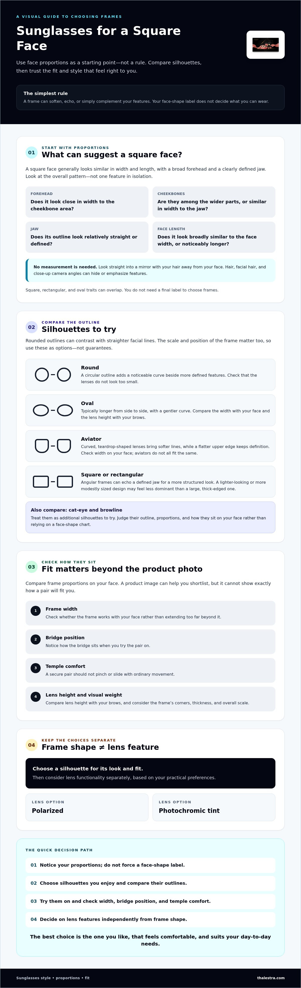 Sunglasses for square face