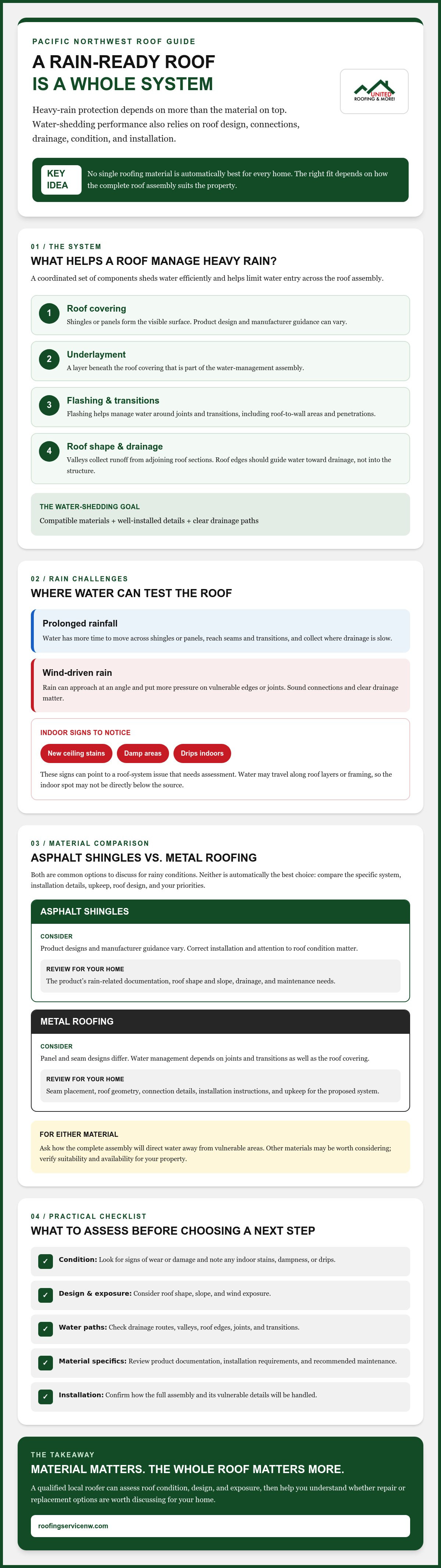 Best roof for heavy rain