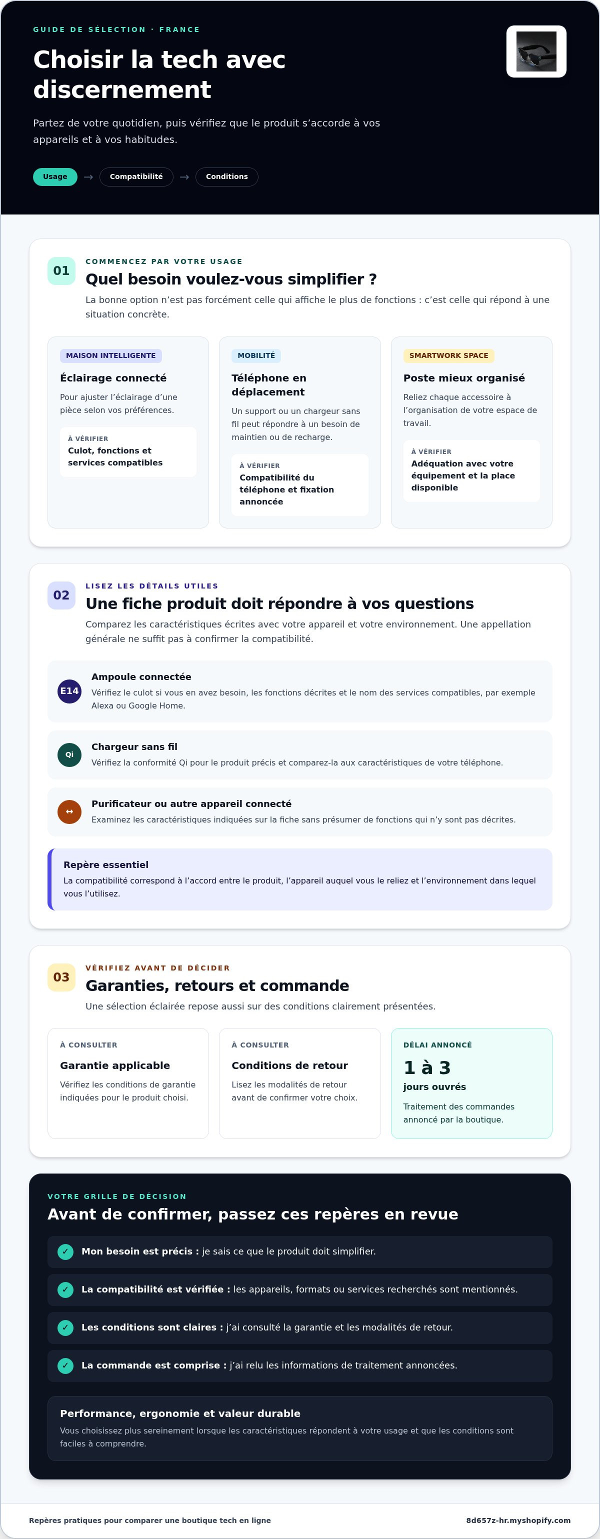 Boutique tech en ligne France
