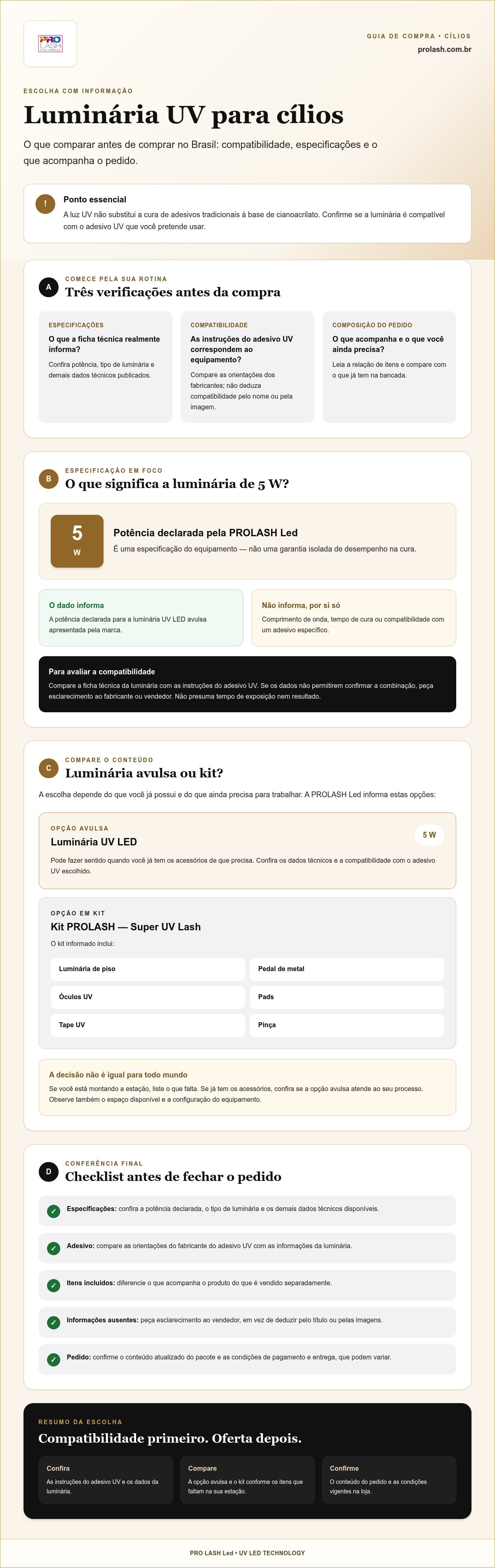 Comprar luminaria uv cilios brasil