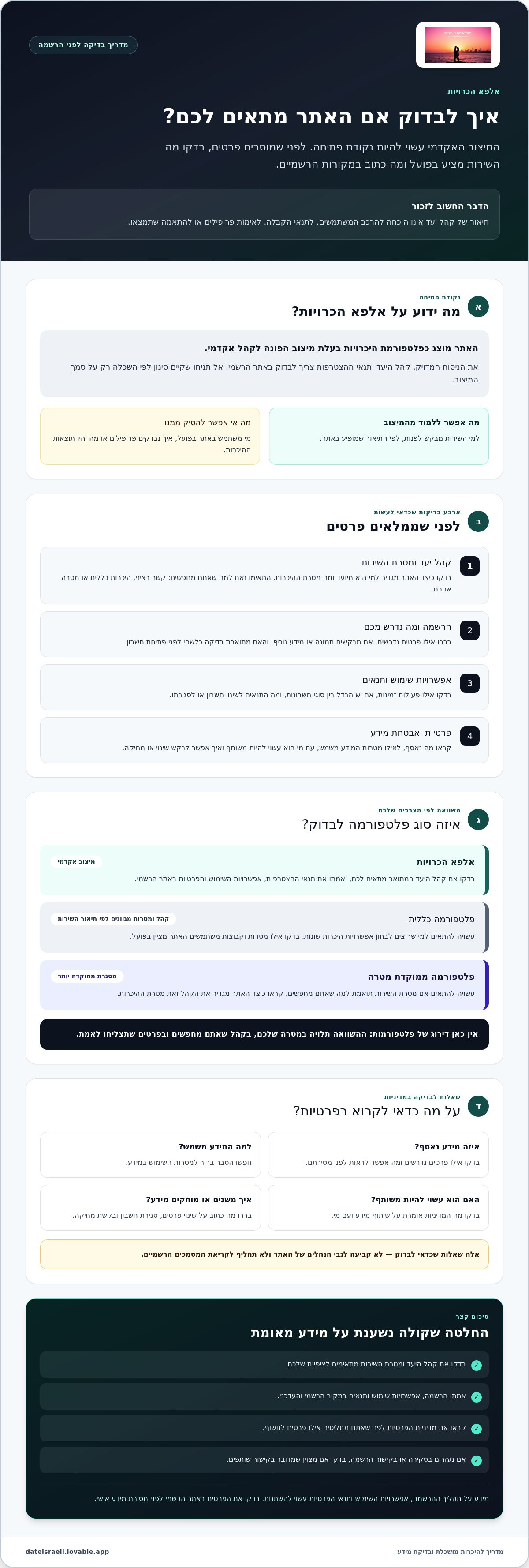 אלפא הכרויות