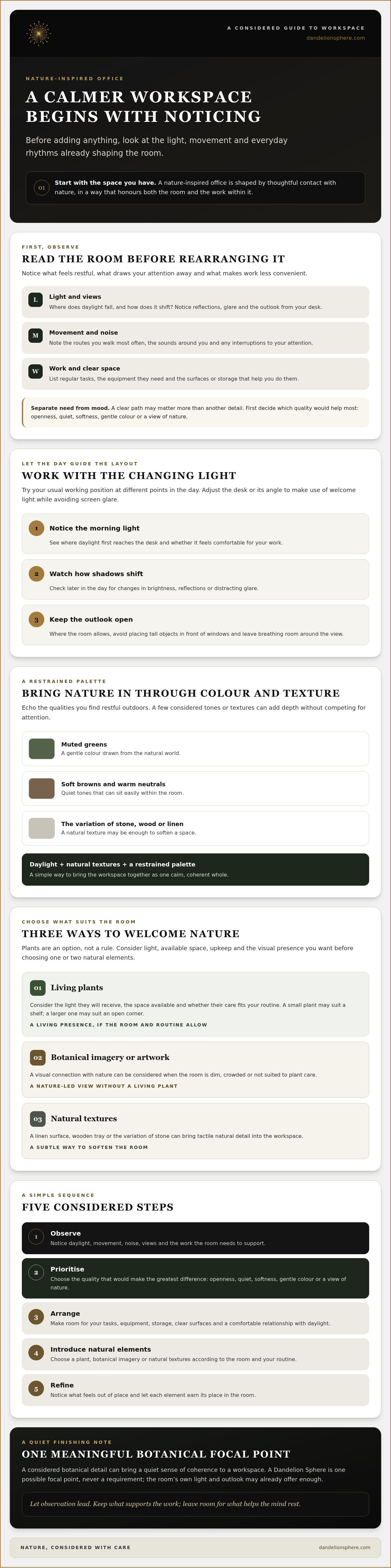 Creating a nature-inspired office