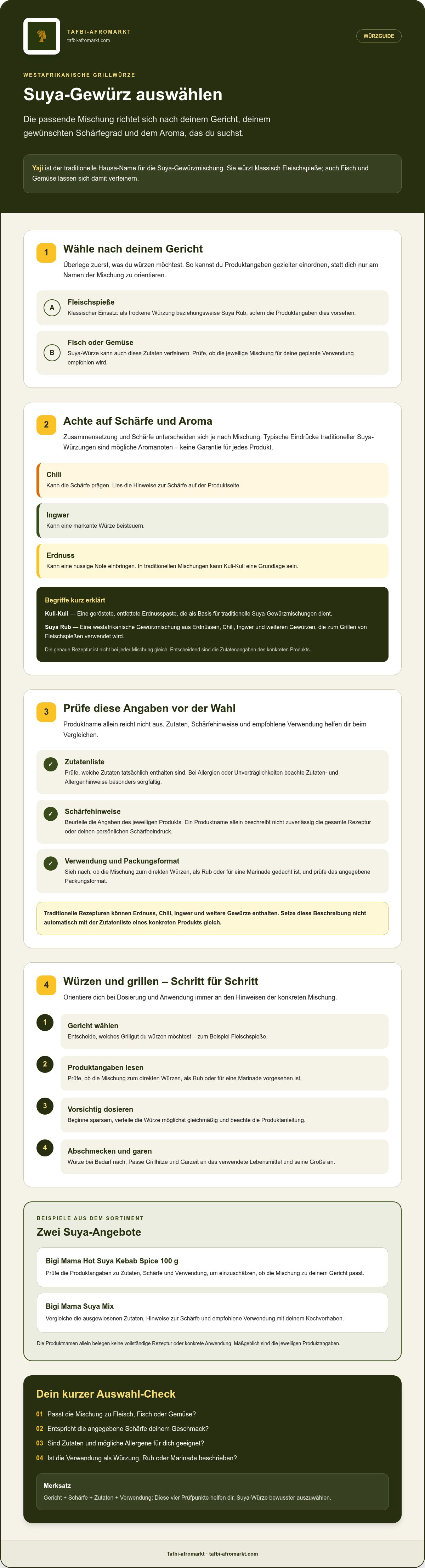 Suya Gewürzmischung online bestellen