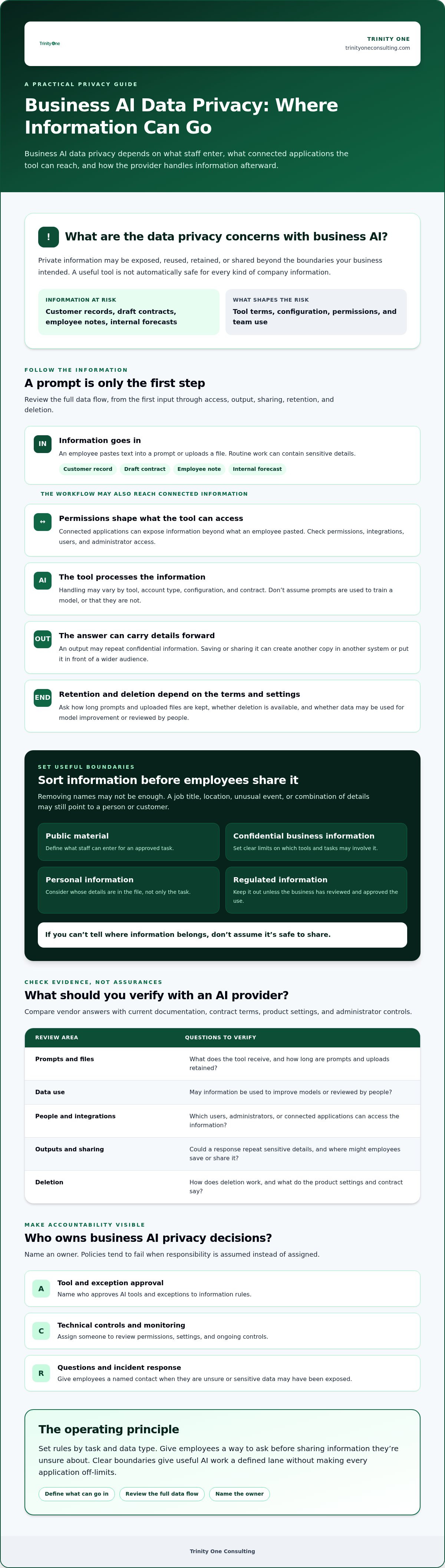 Data privacy concerns with business AI
