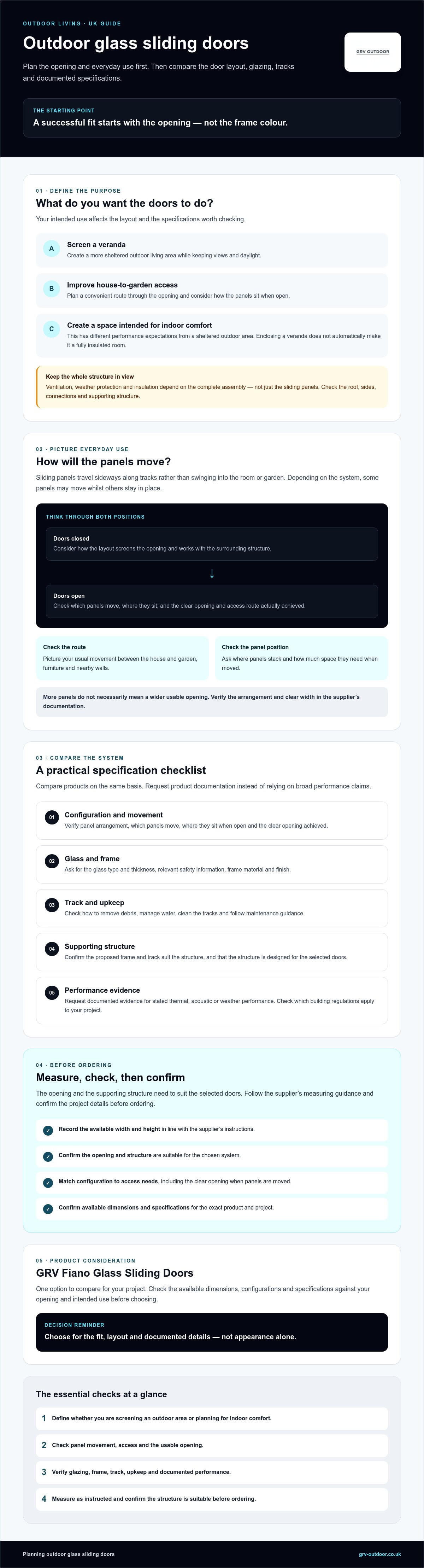 Outdoor glass sliding doors UK