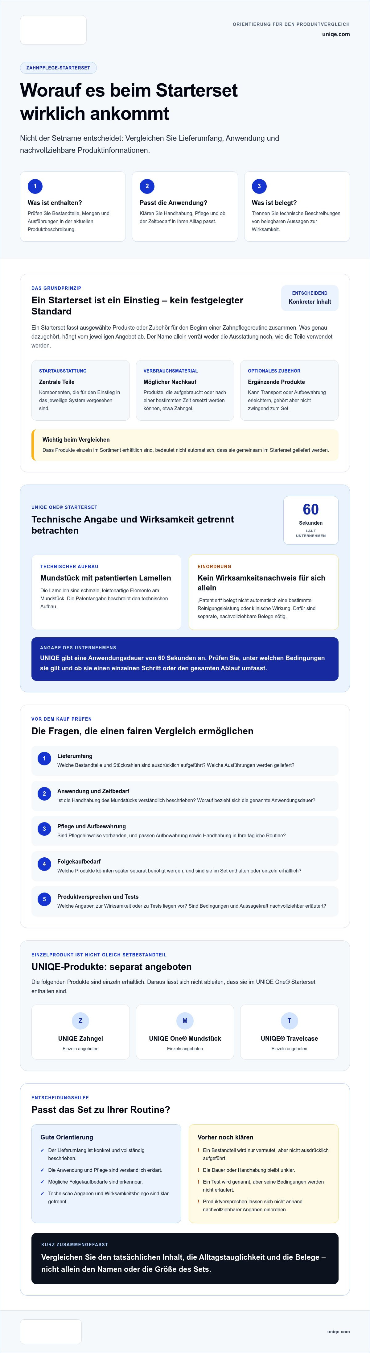 Zahnpflege starterset