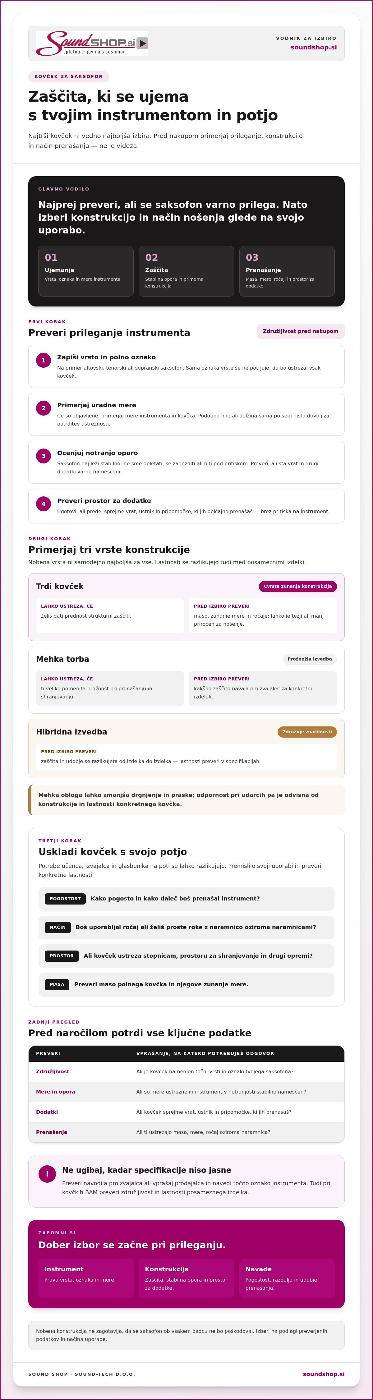 Kovček za saksofon