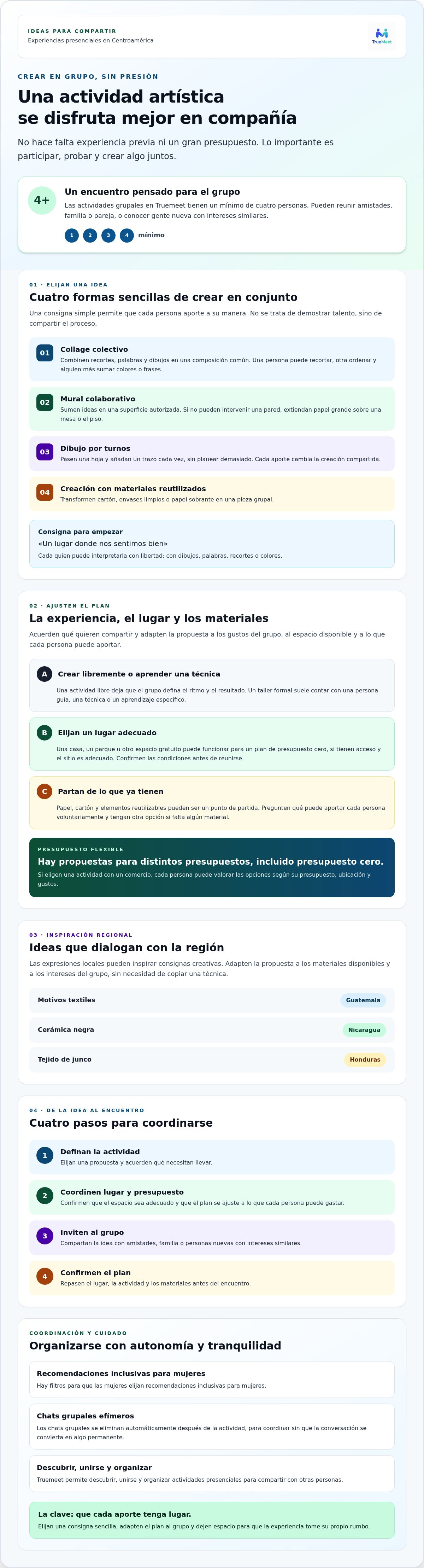 Actividades artísticas para hacer en grupo