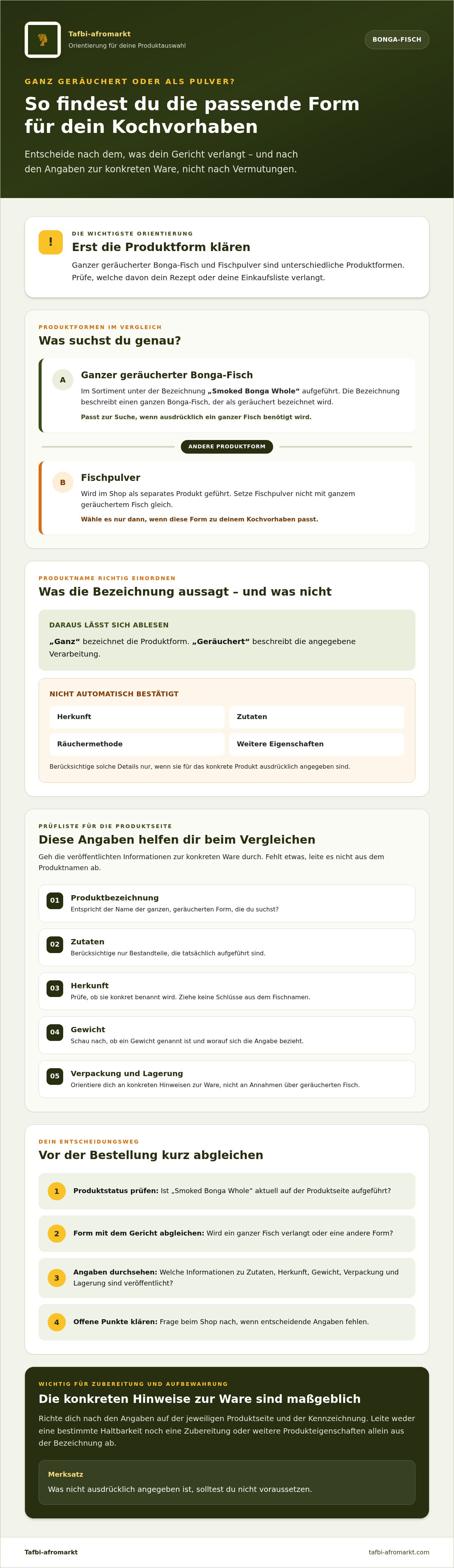 Bonga Fisch ganz geräuchert kaufen