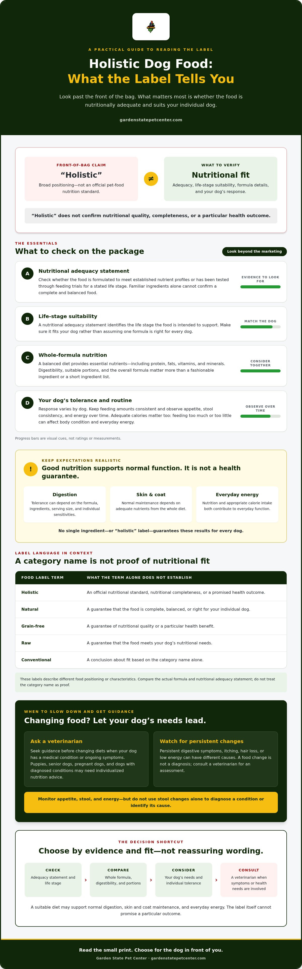 Holistic dog food benefits