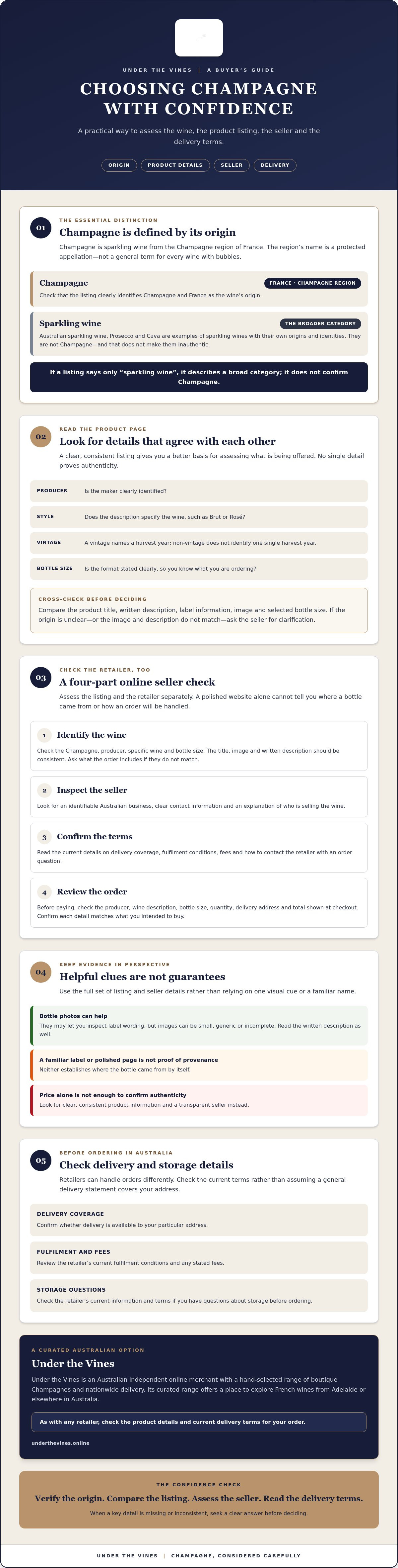 Infographic: how to buy authentic champagne online Infographic: how to buy authentic champagne online