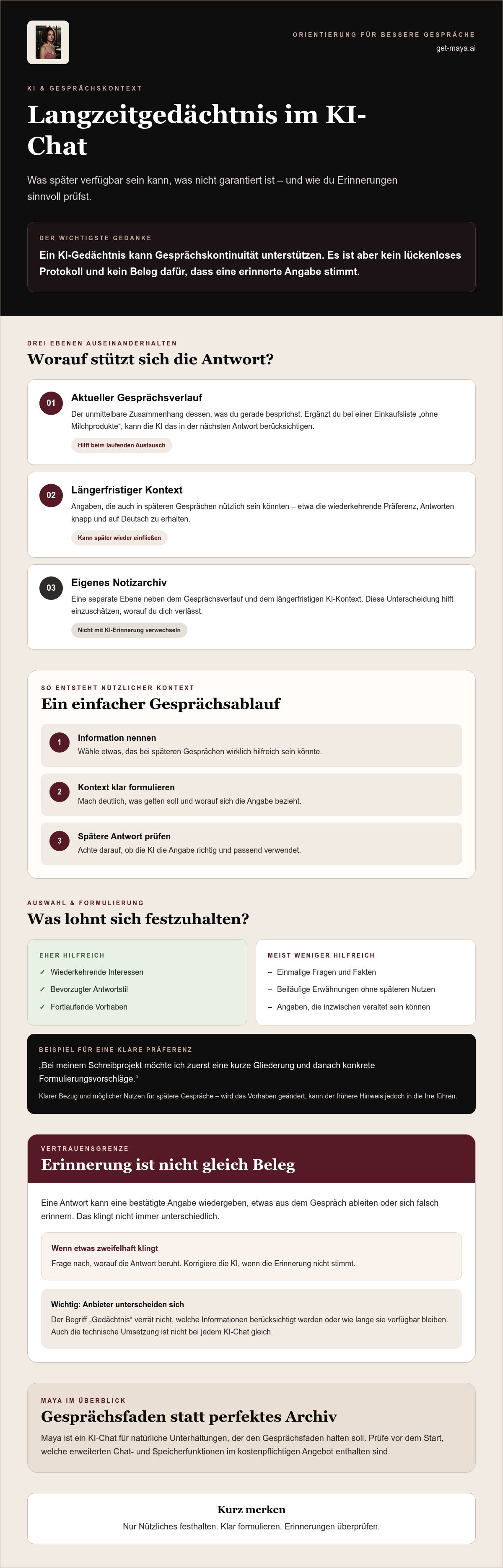 Ki chat mit langzeitgedächtnis