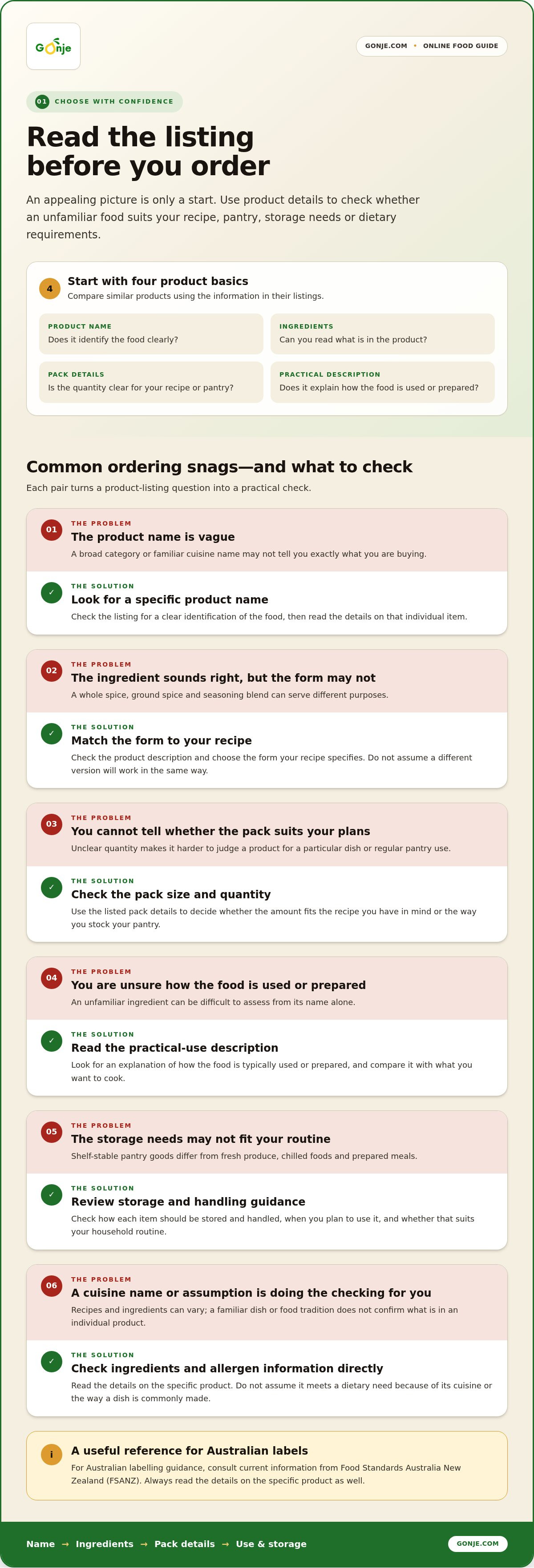 Specialty food delivery australia