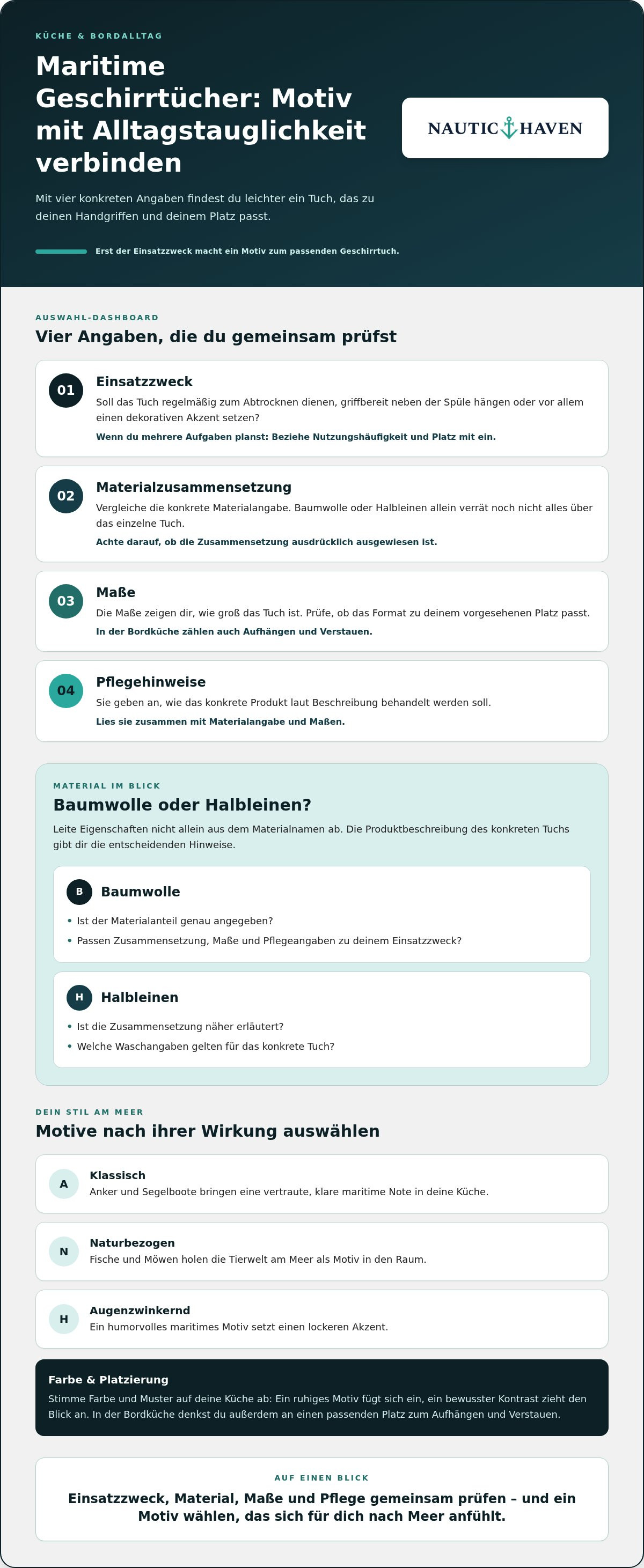 Geschirrtücher maritim