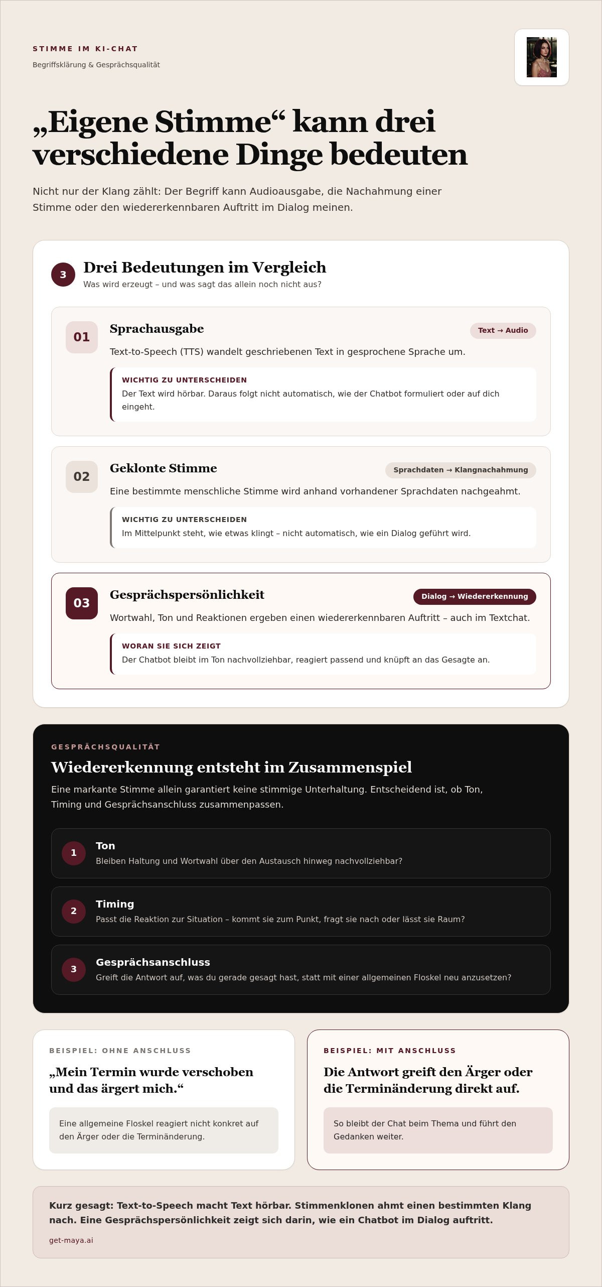 Ki chatbot mit eigener stimme