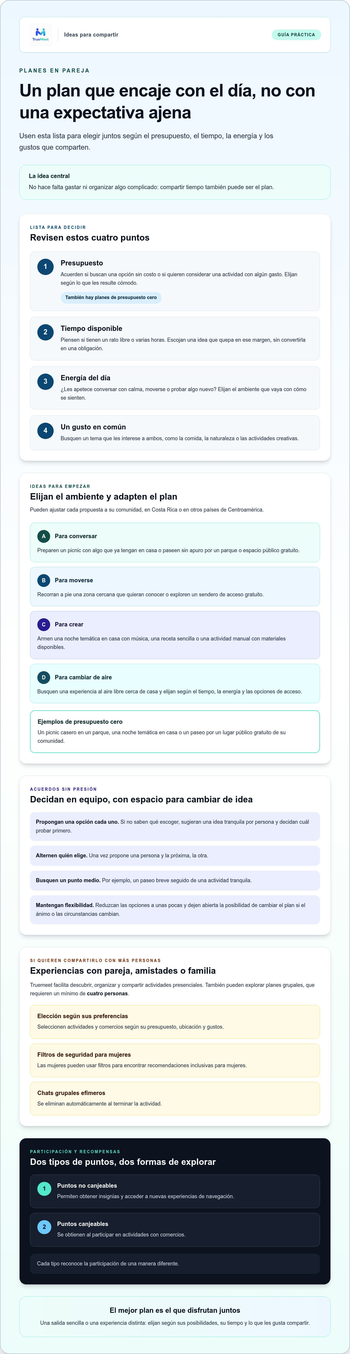 Planes para salir en pareja