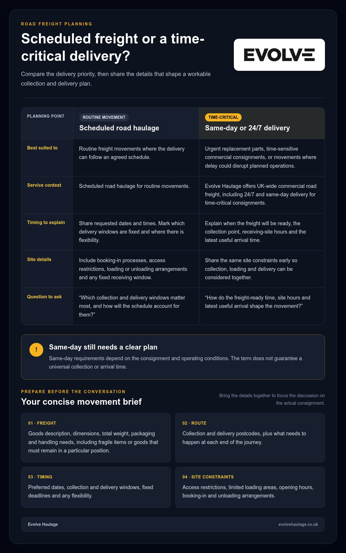 Questions to ask a haulage company