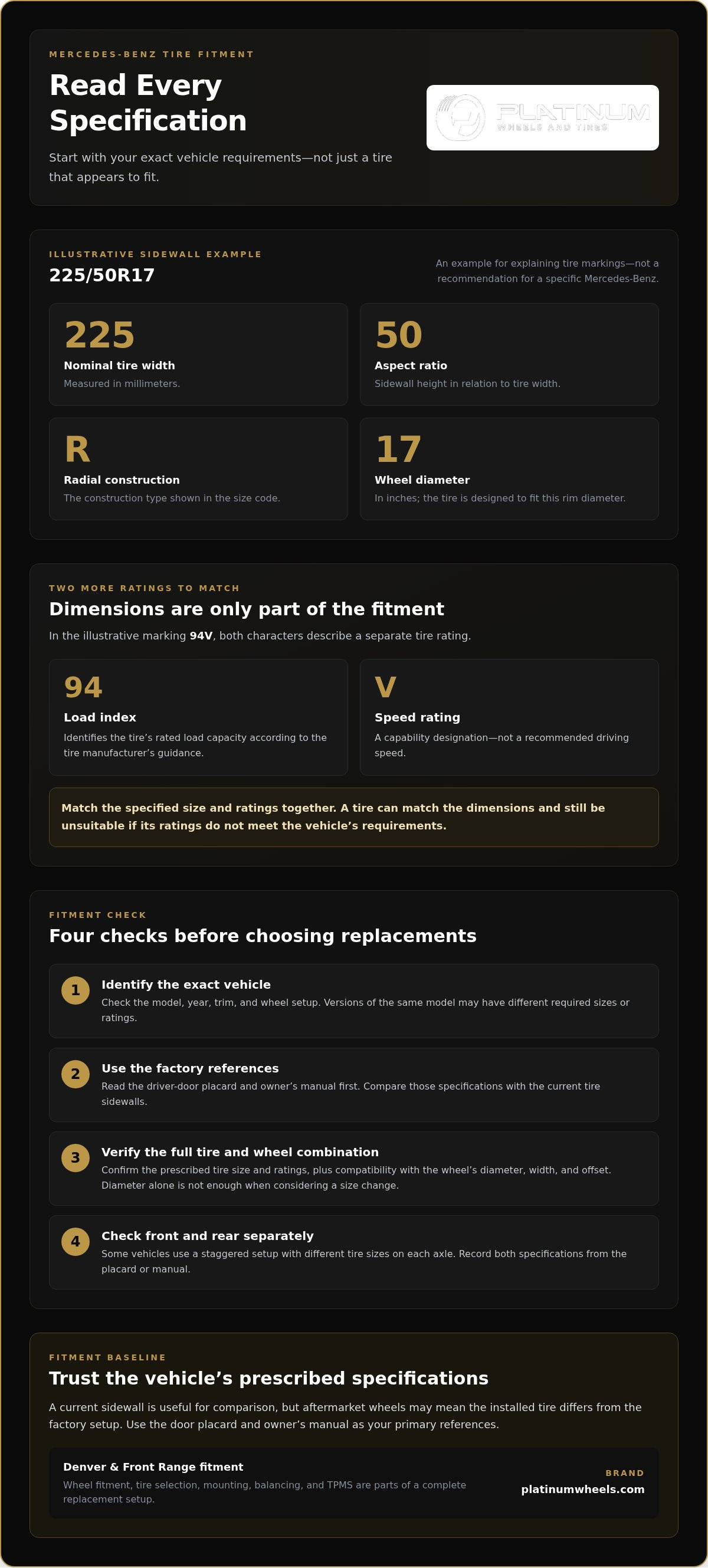Mercedes tires