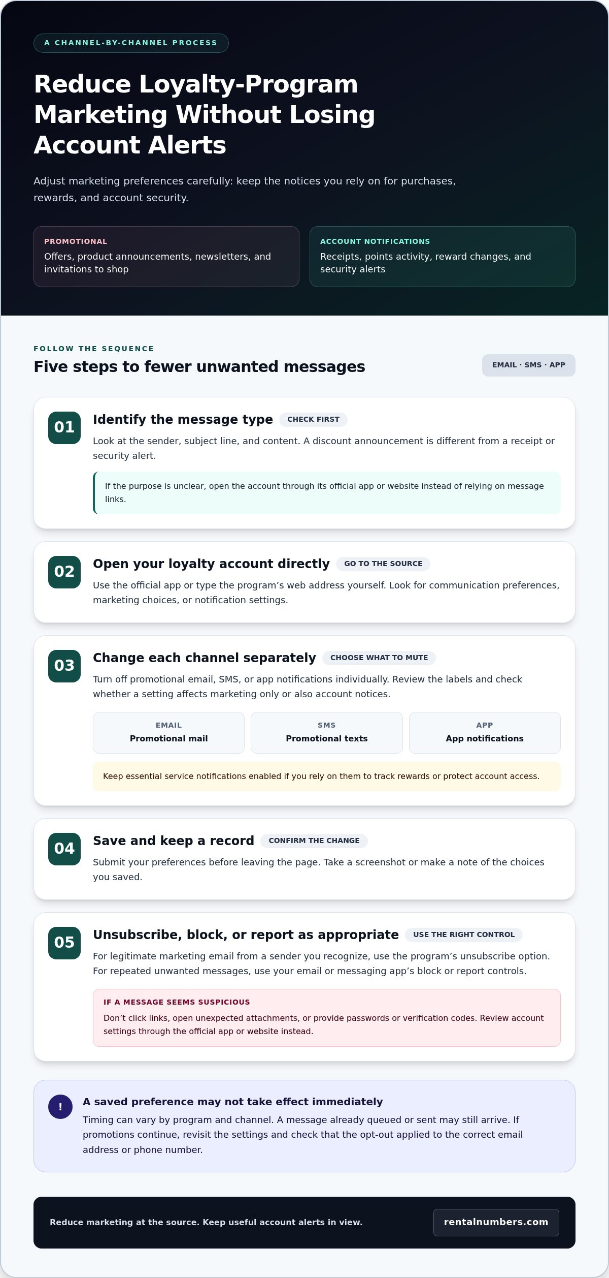 How to avoid spam from loyalty programs