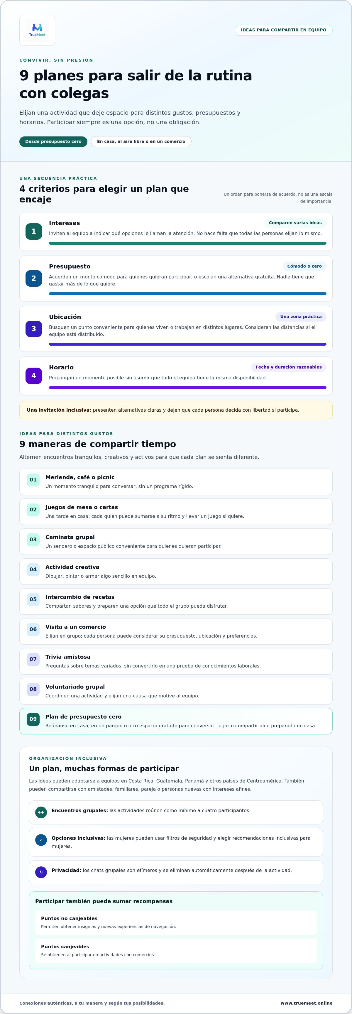 Planes para hacer con compañeros de trabajo