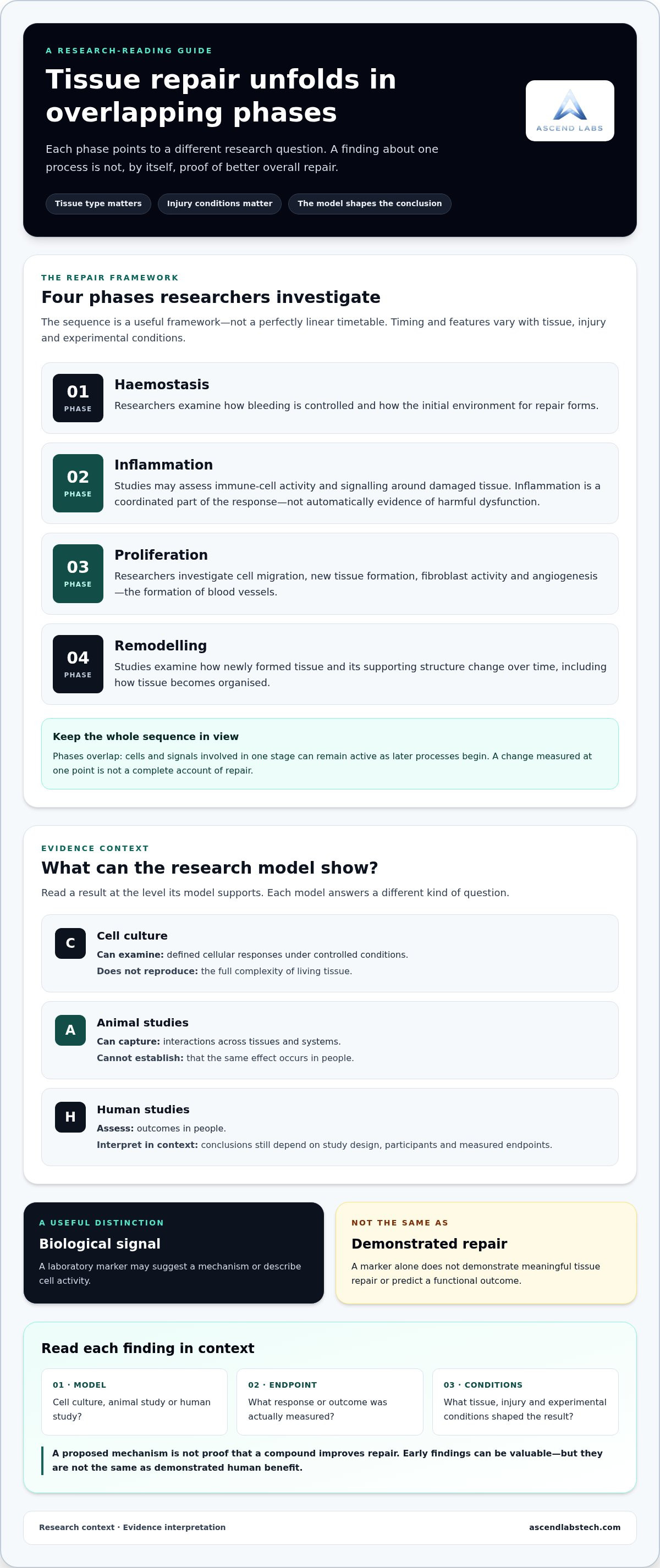 Healing process research compounds