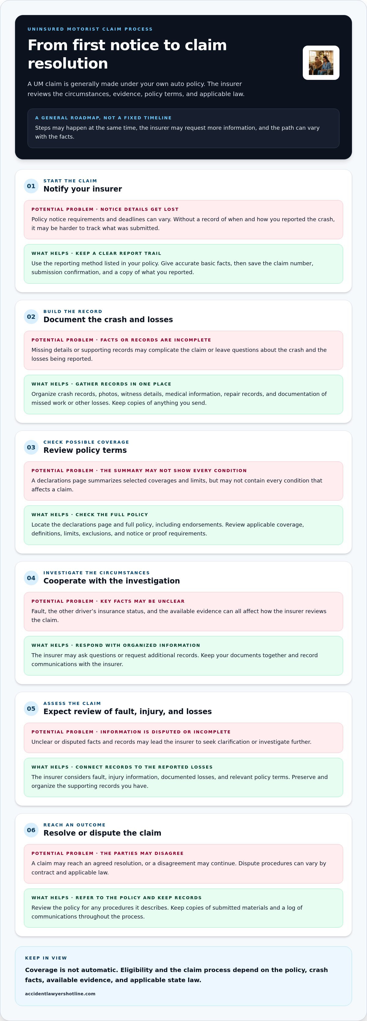 Uninsured Motorist Claim: 2026 Step-by-Step Guide