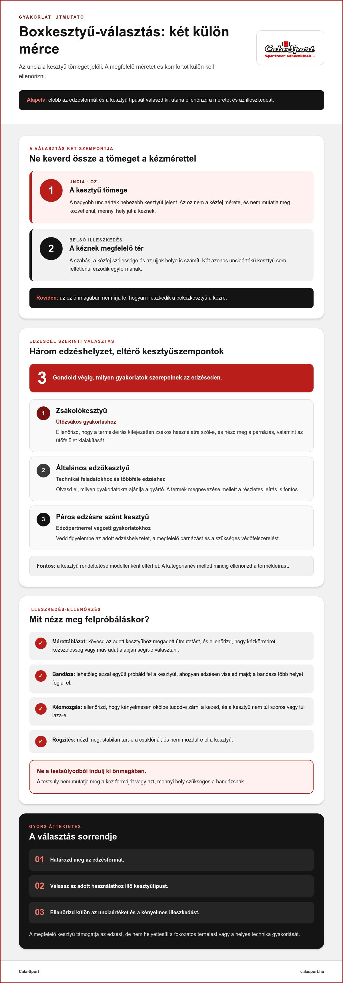 Boxkesztyű kezdőknek