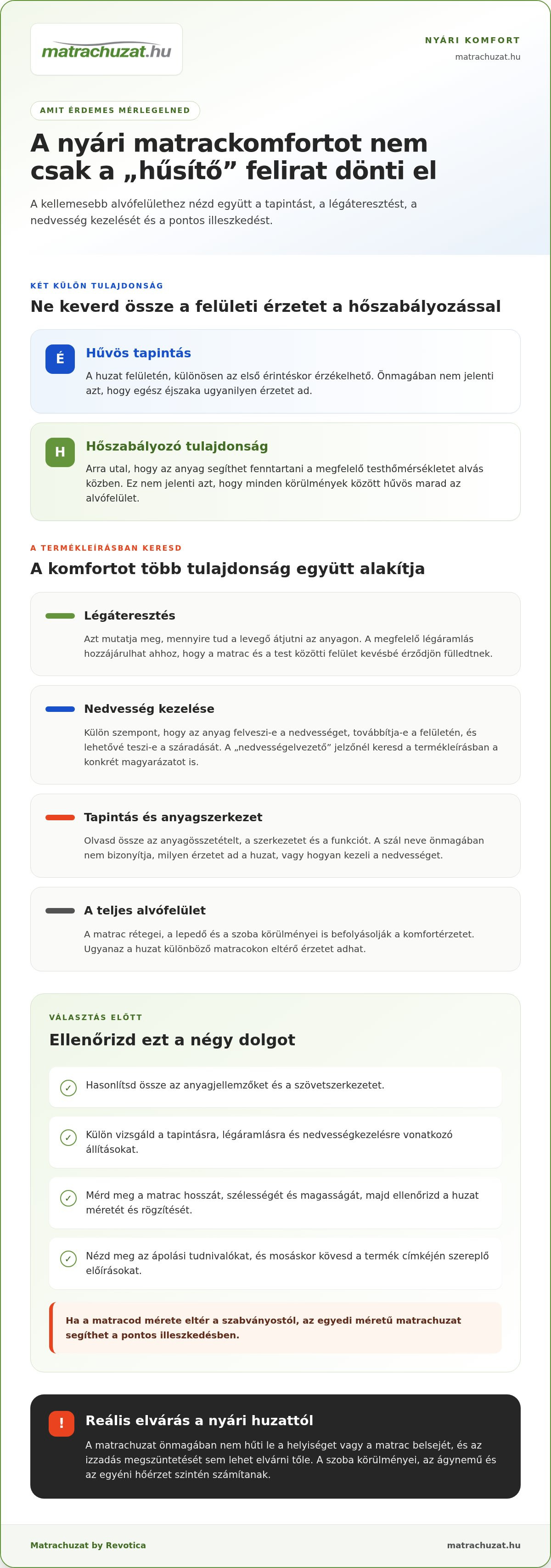 Hűsítő matrachuzat nyárra