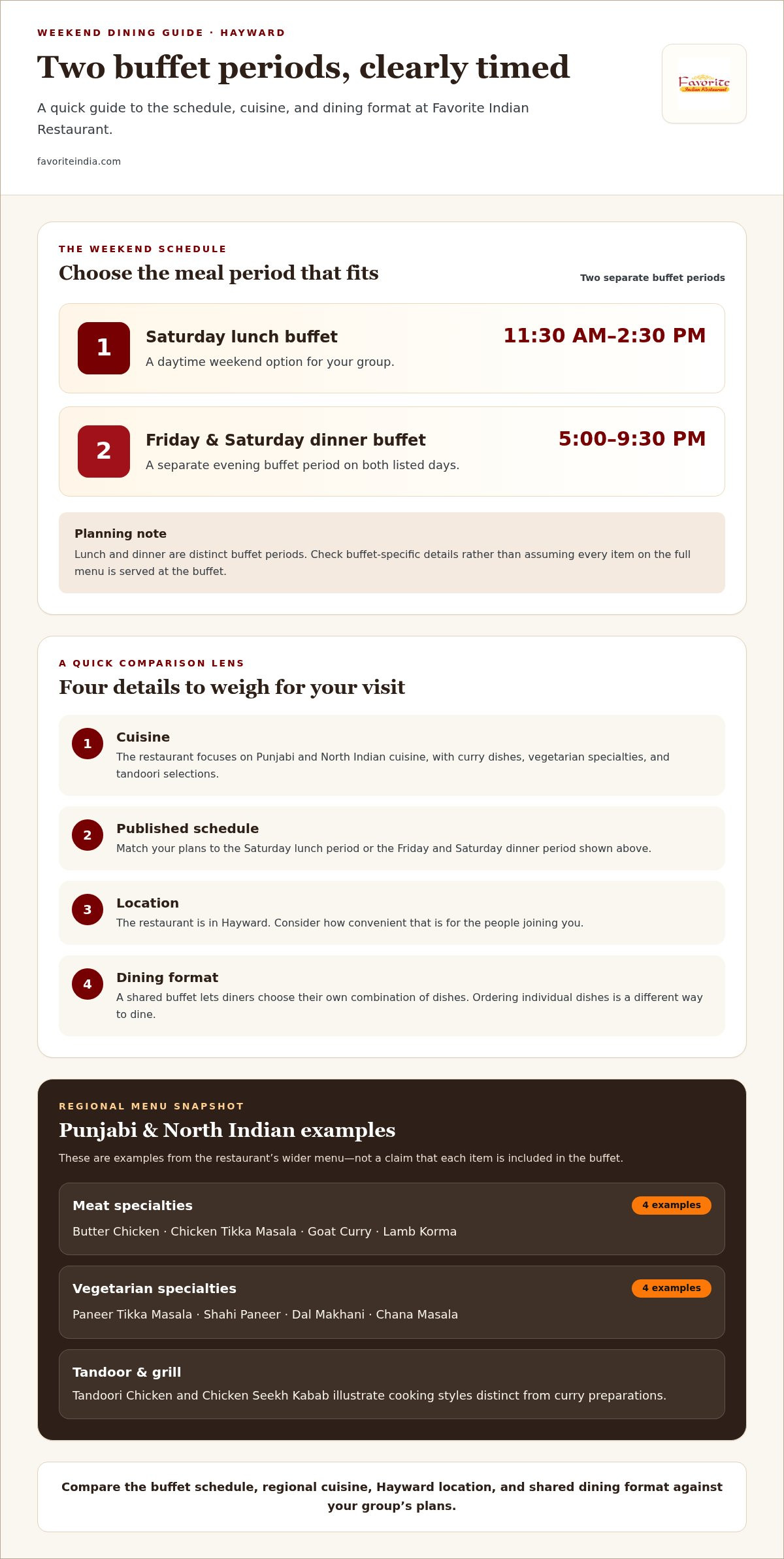 Best Indian buffet Hayward