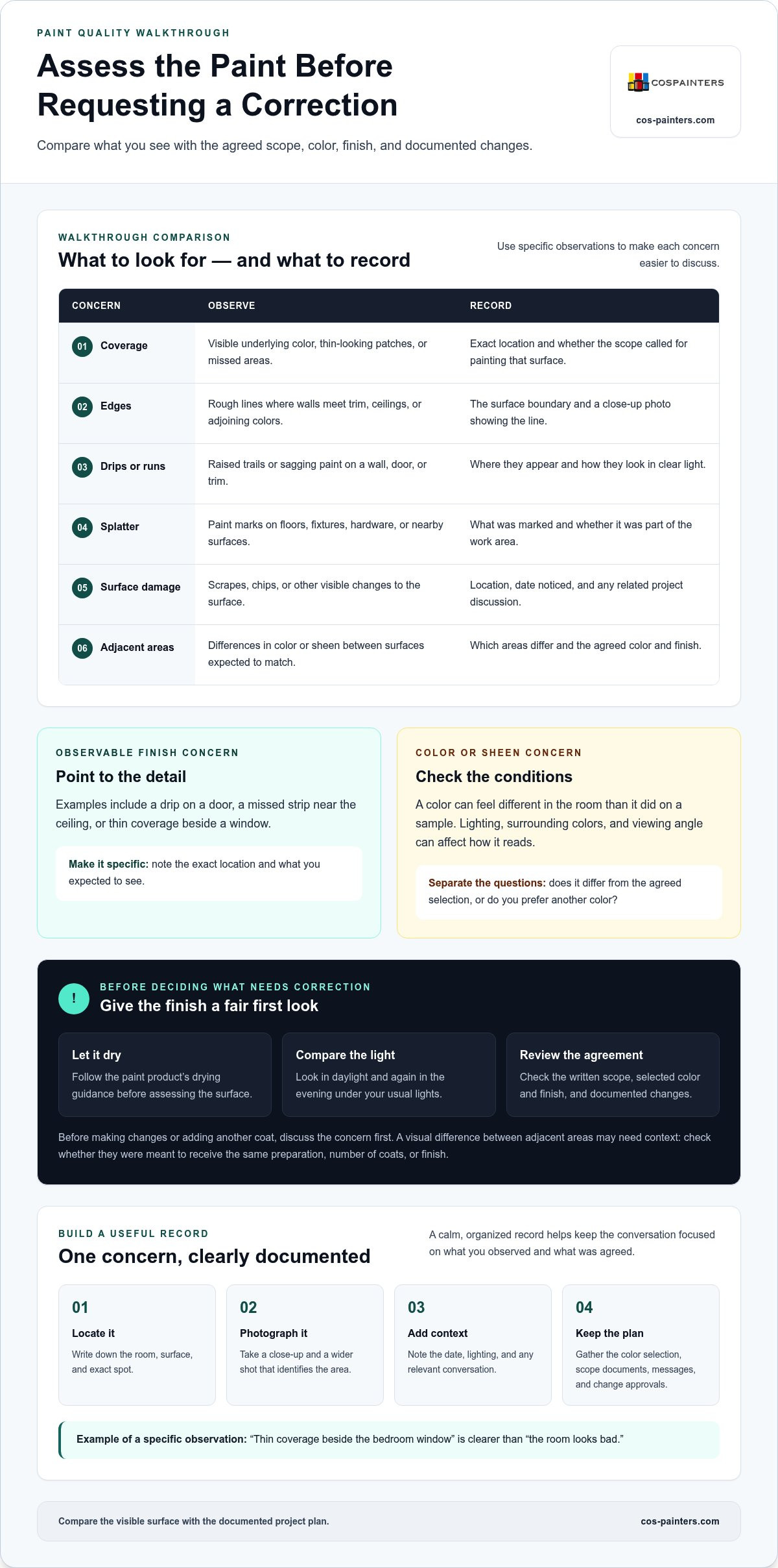 What to do if you are unhappy with a paint job