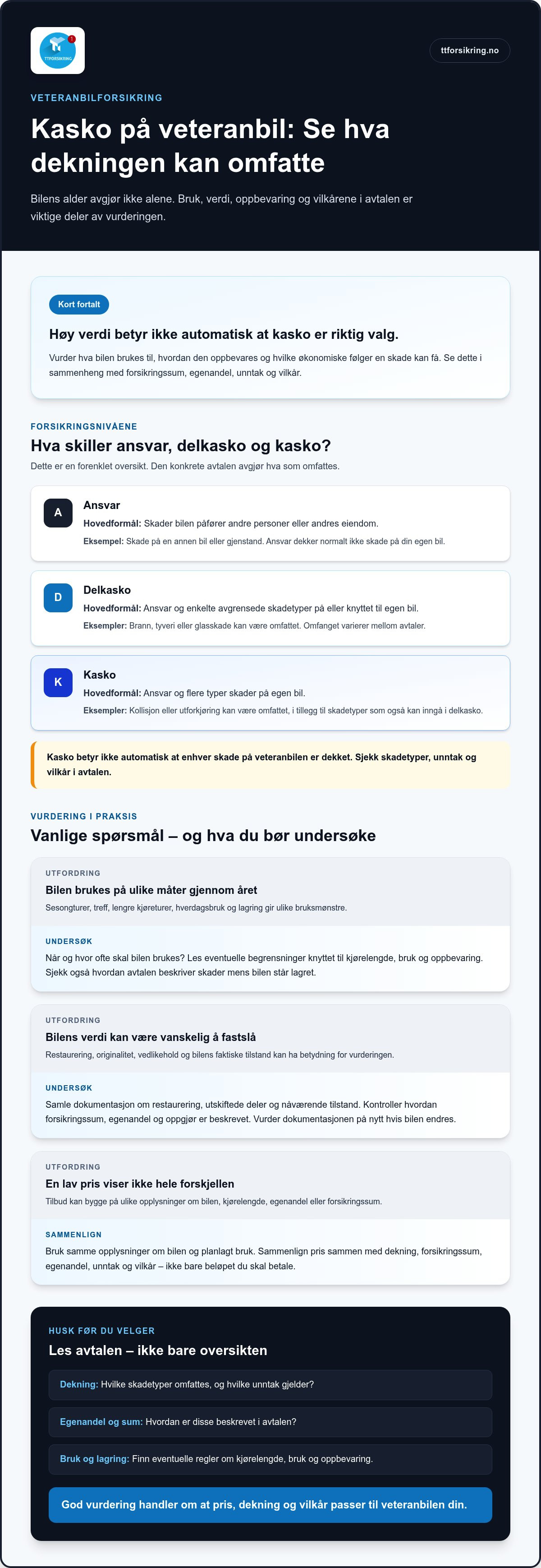 Kasko veteranbil forsikring