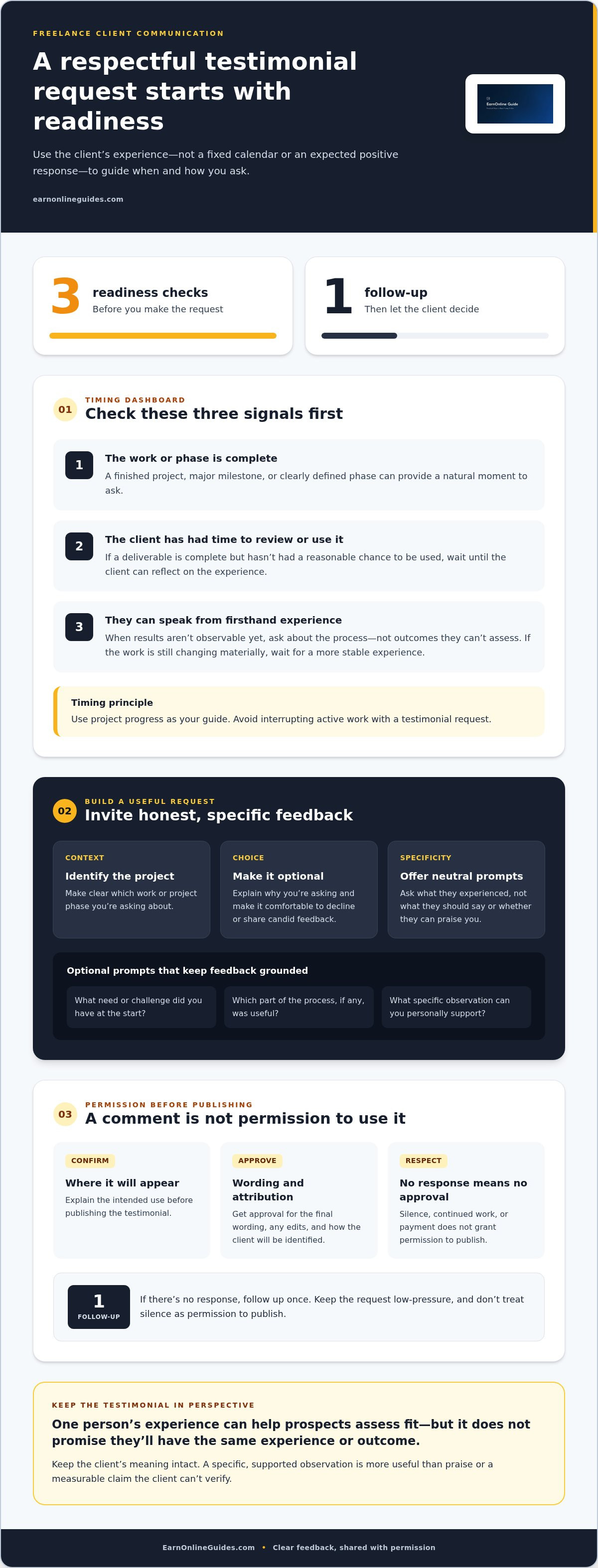 How to ask clients for testimonials