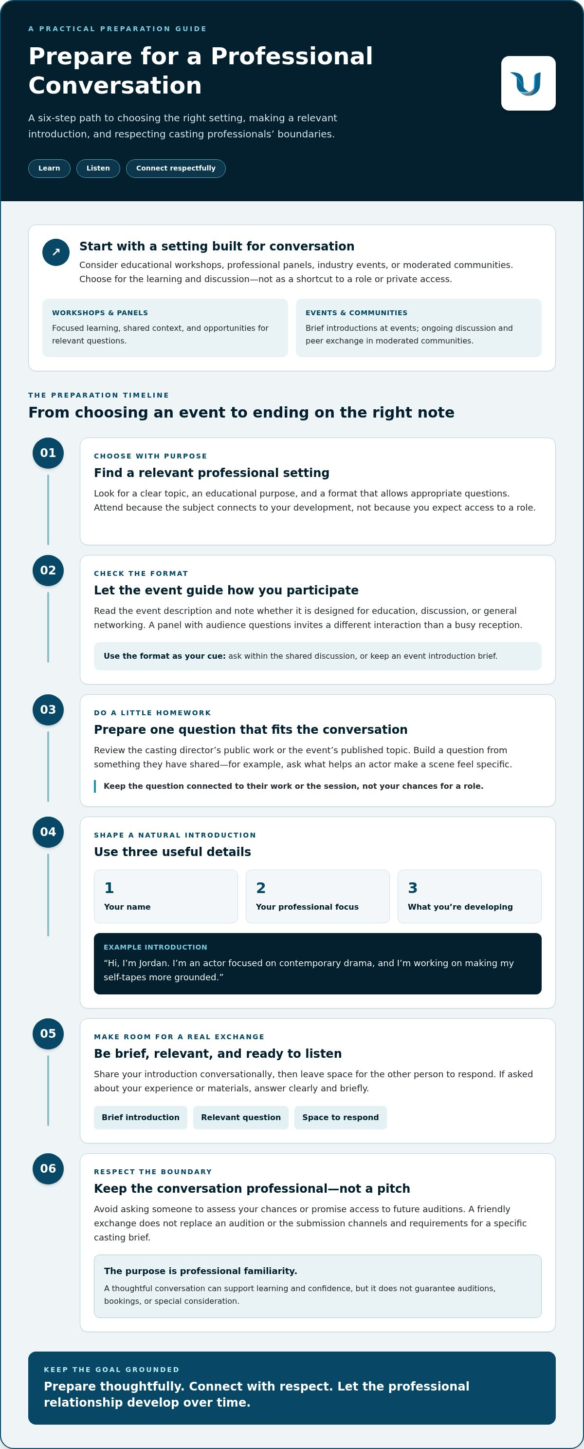 How to network with casting directors