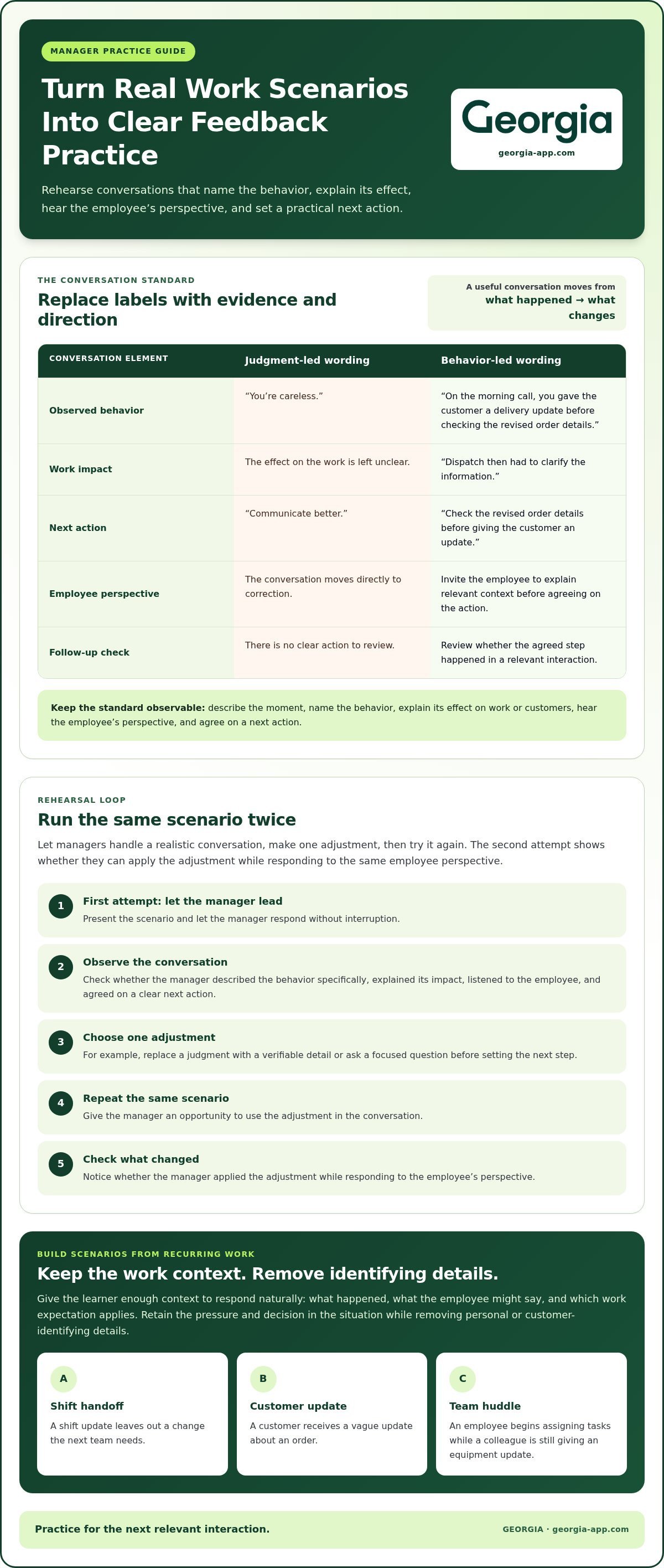 How to give constructive feedback training