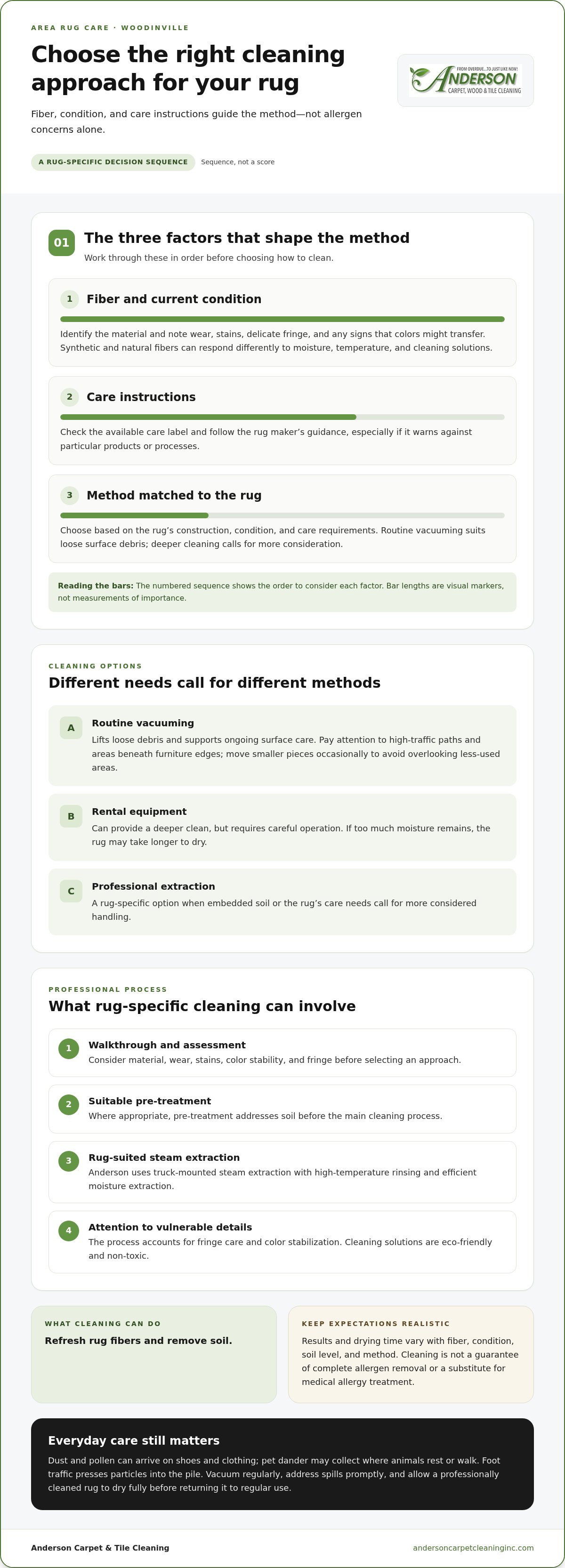 Removing allergens from area rugs Woodinville