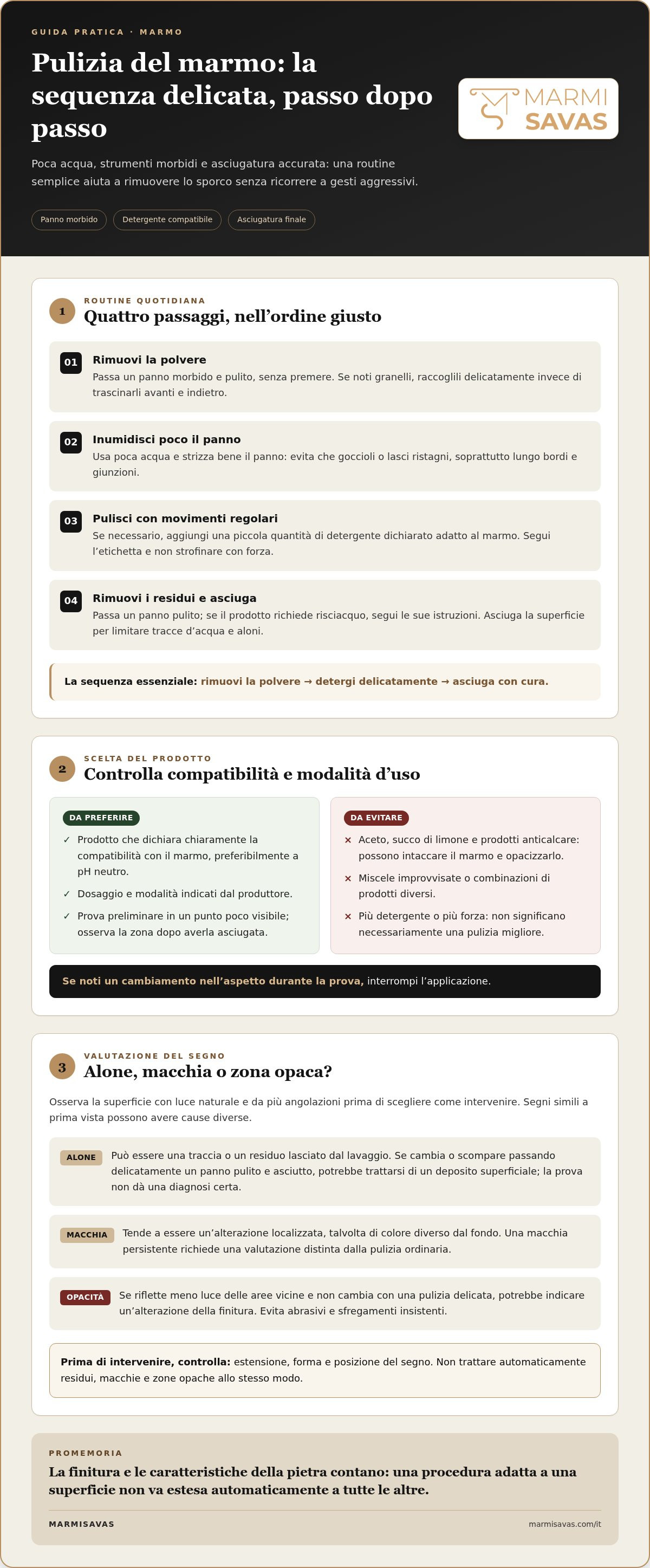 Come pulire il marmo senza rovinarlo
