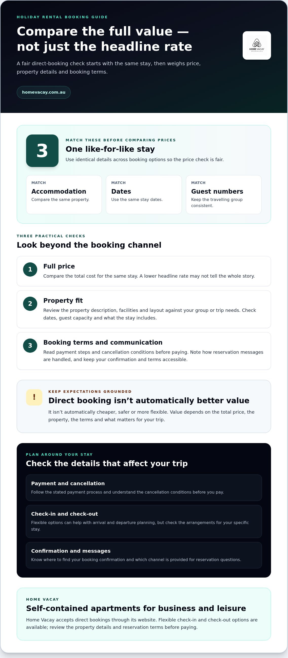 Benefits of booking holiday rentals direct