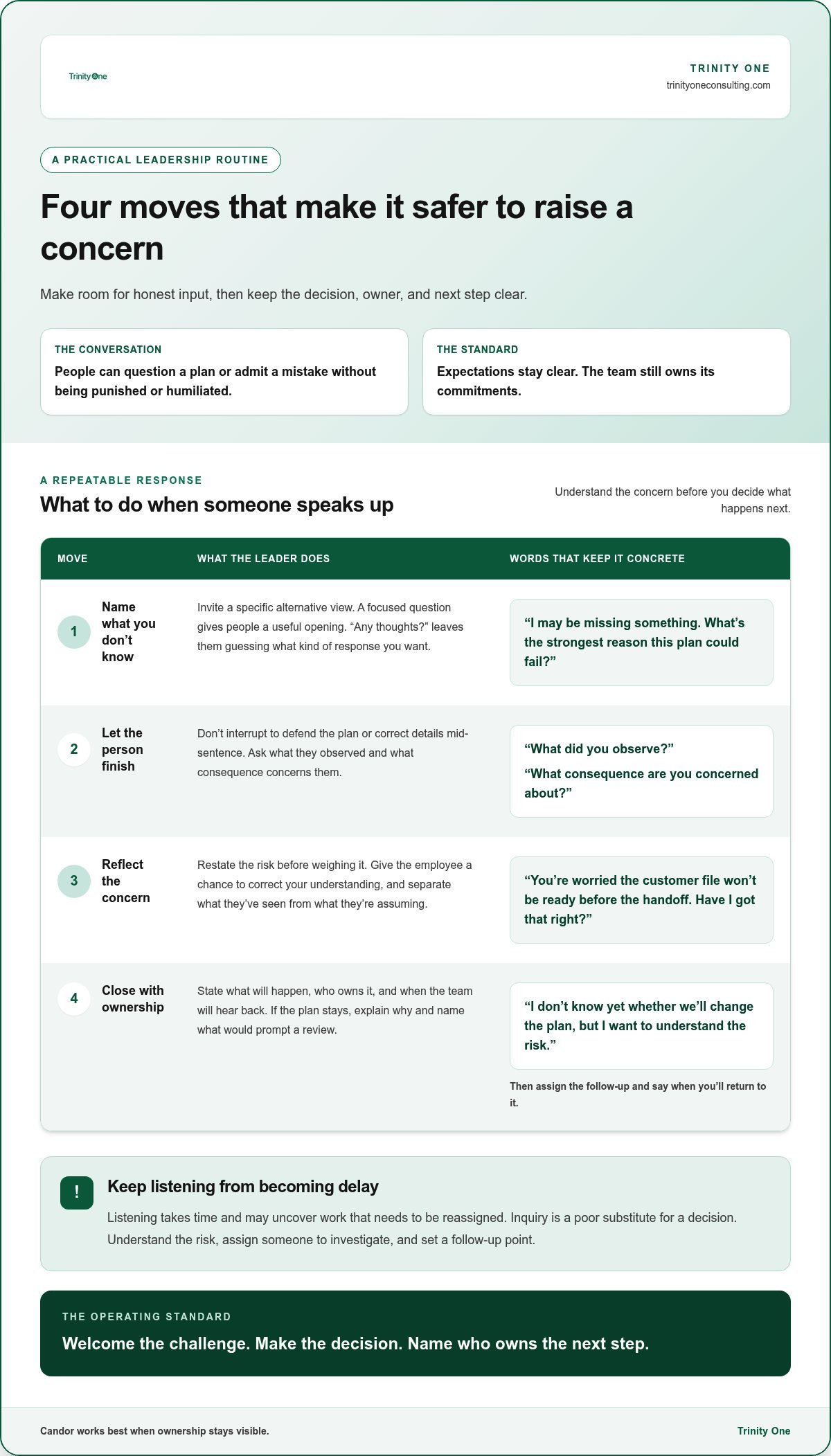 How to foster psychological safety at work