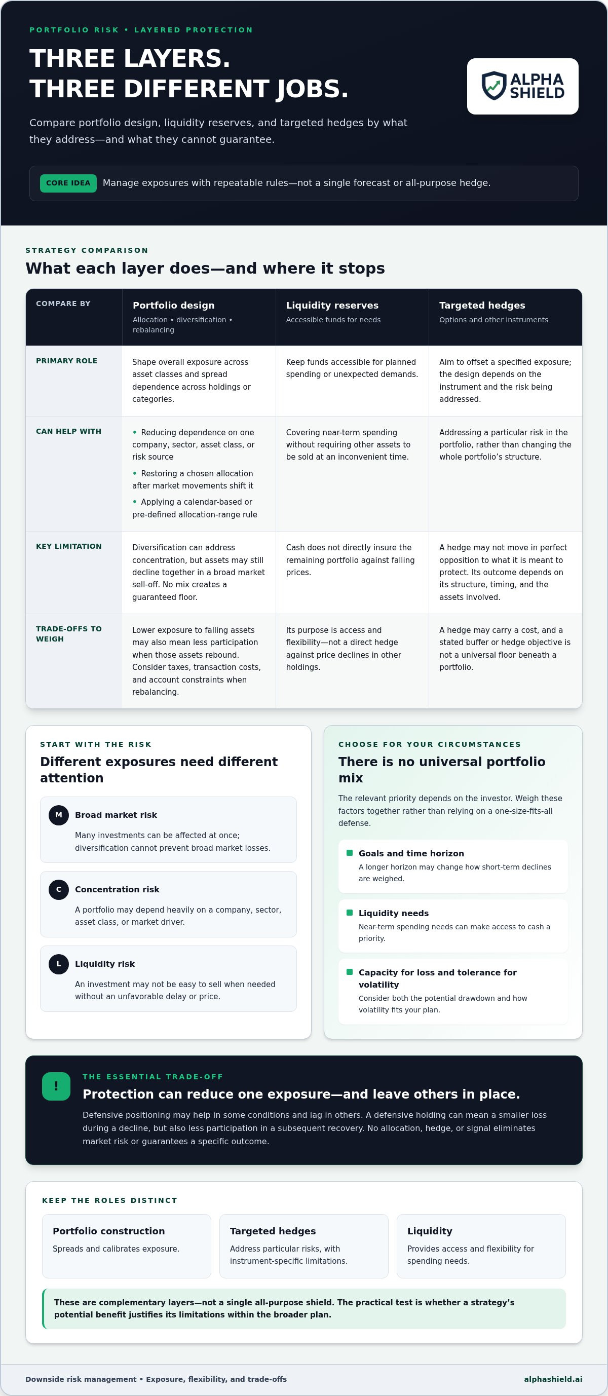 Downside risk protection strategies