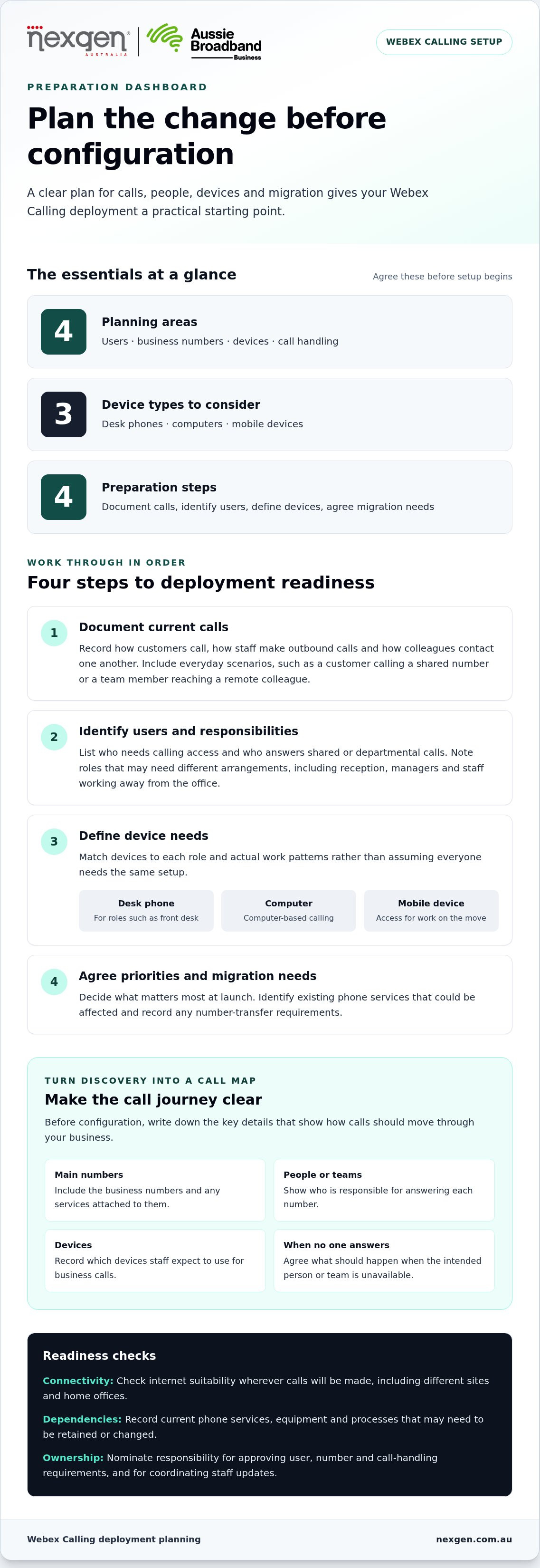 Webex calling phone system