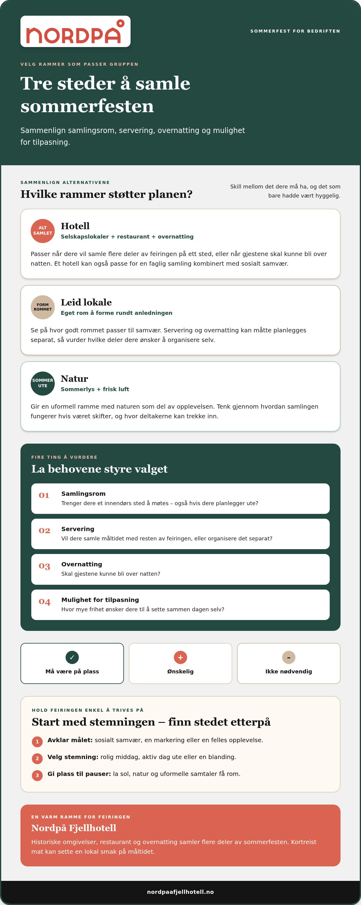 Sommerfest for bedriften