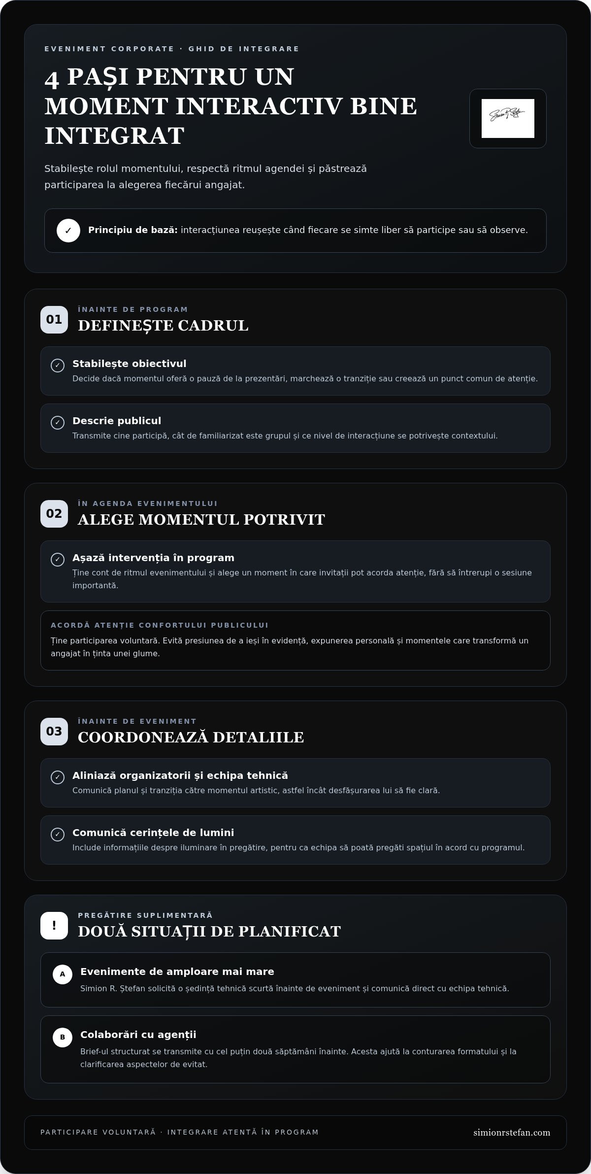 Show interactiv pentru angajați
