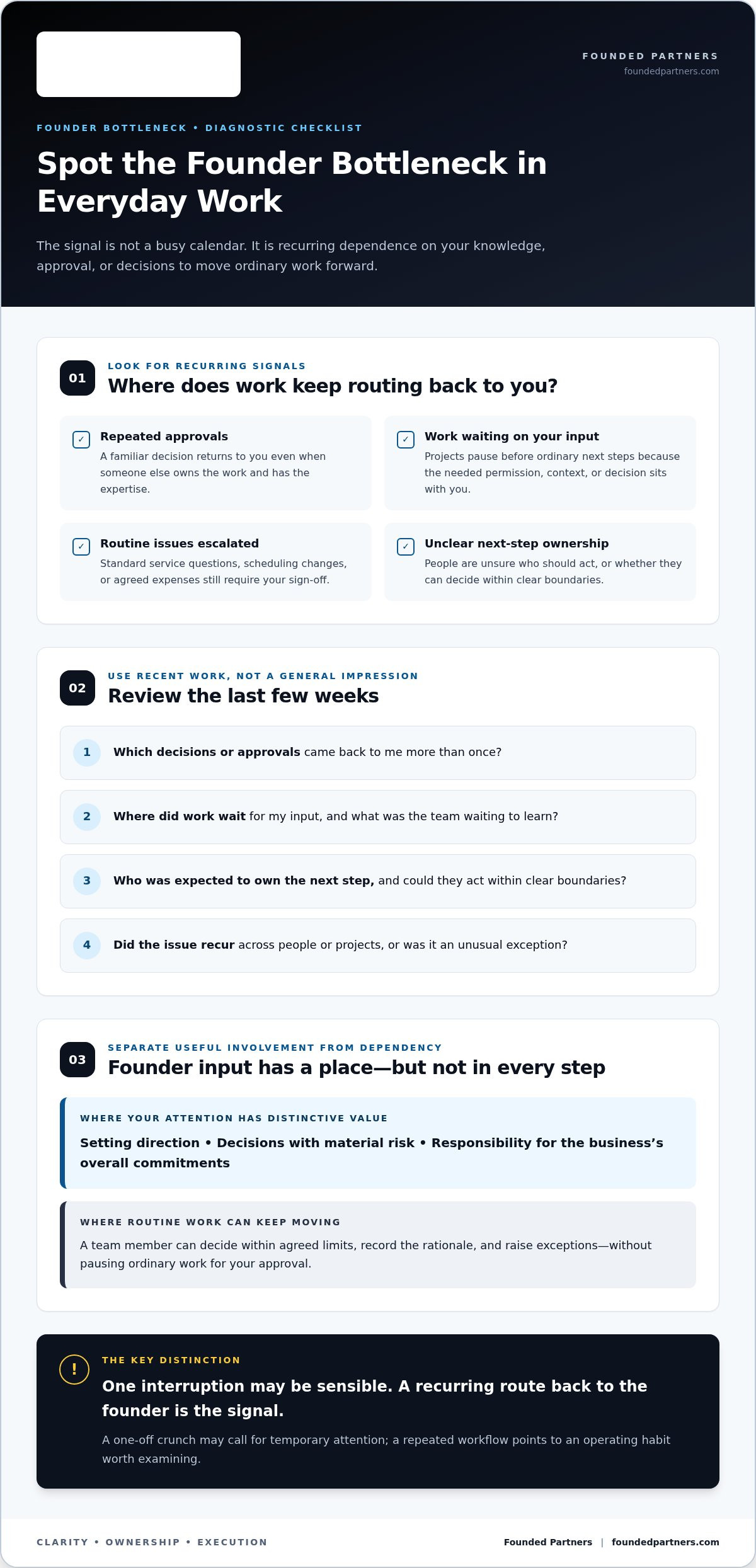 How to overcome the founder bottleneck