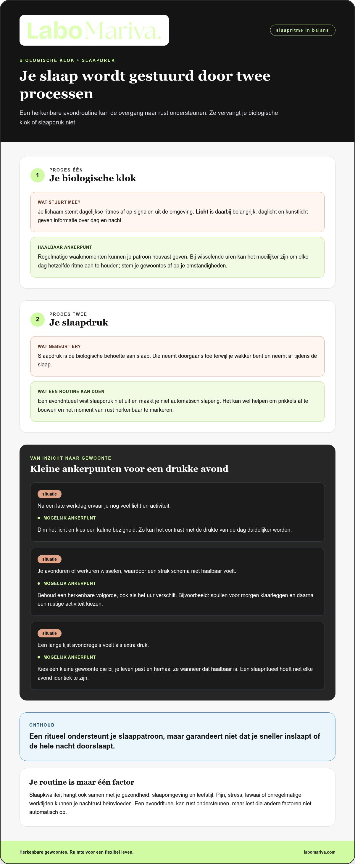 Voordelen van een vast slaapritueel