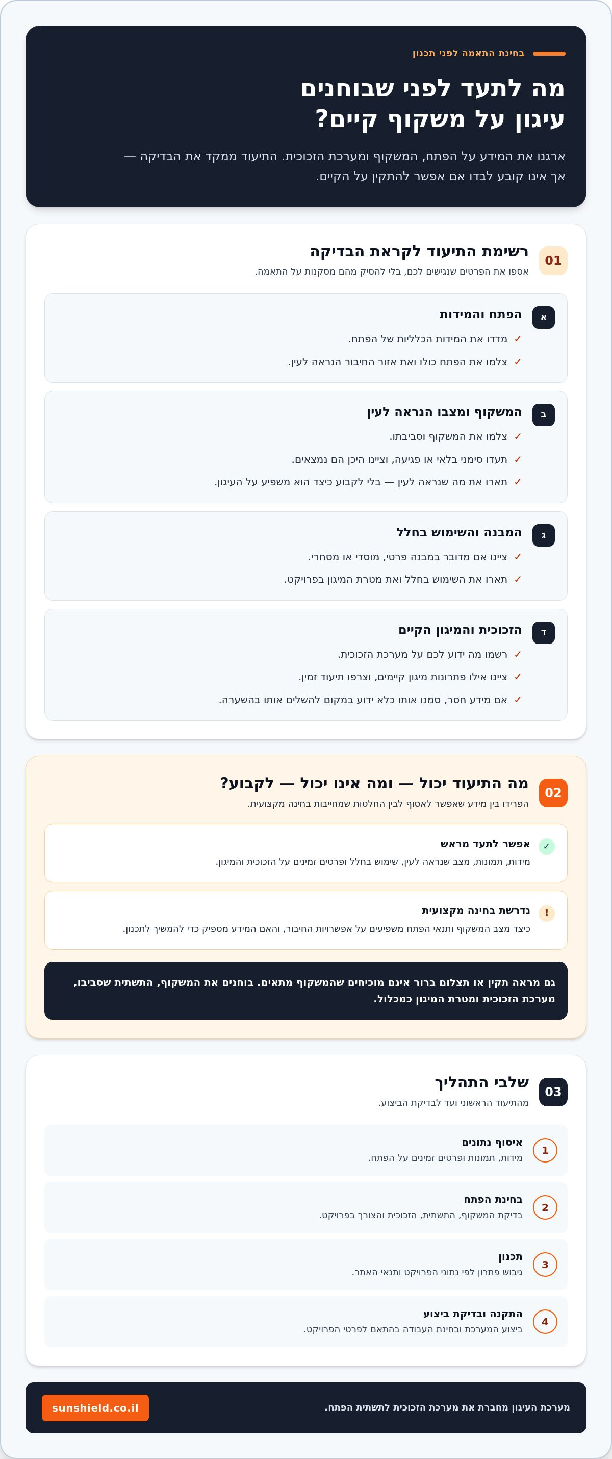 התקנת מערכת עיגון מכאנית על משקוף קיים