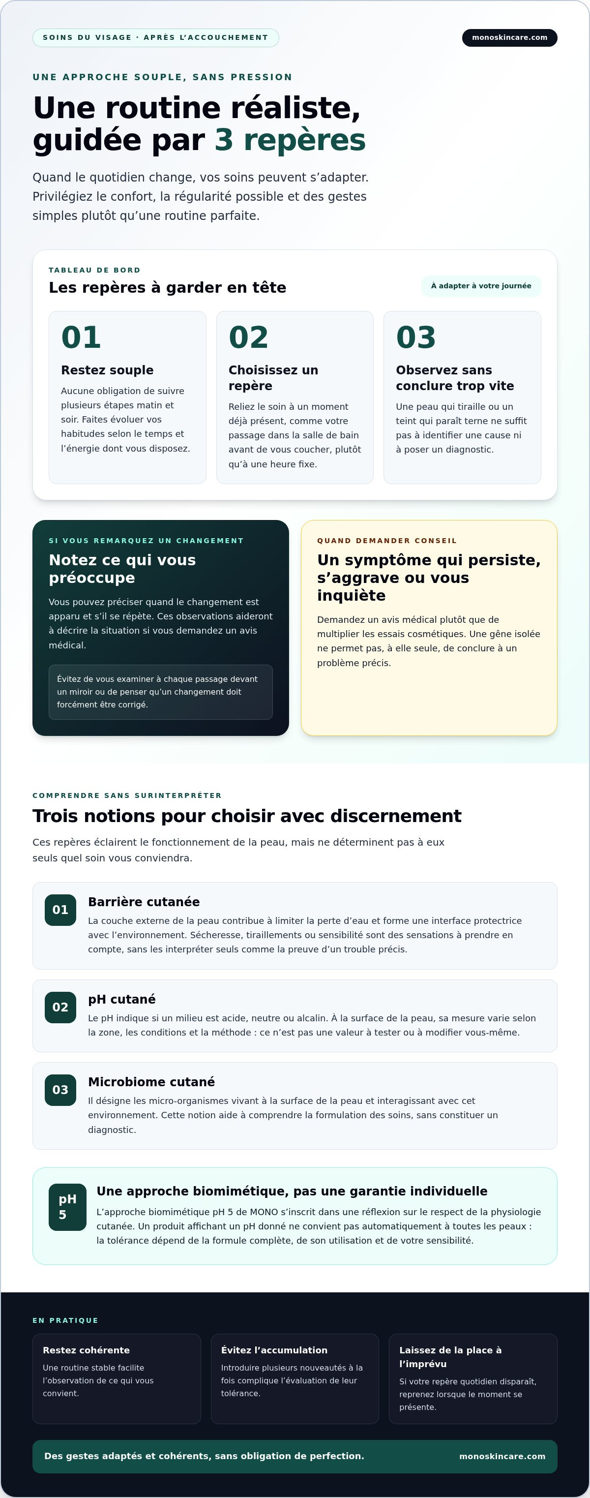 Routine beauté pour jeune maman fatiguée