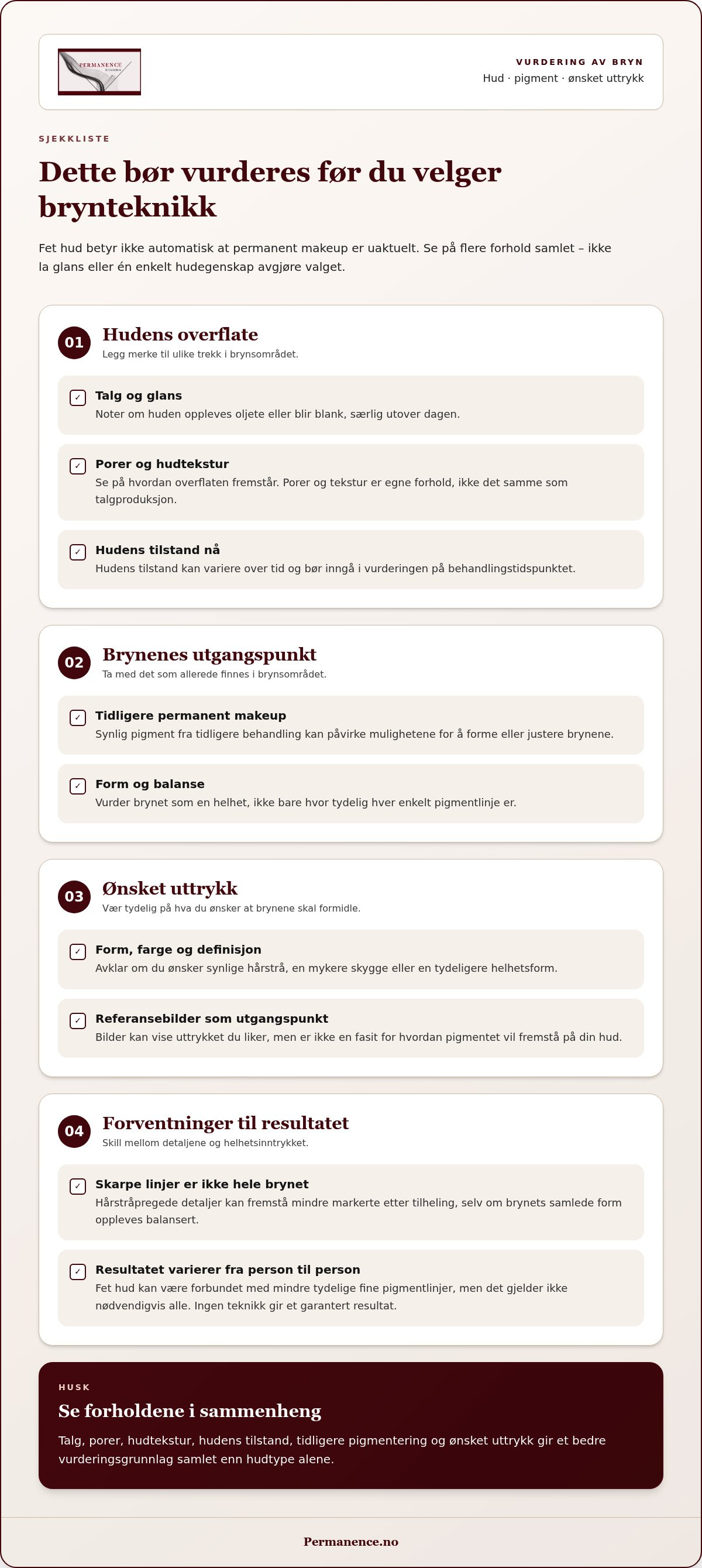 Permanent makeup fet hud