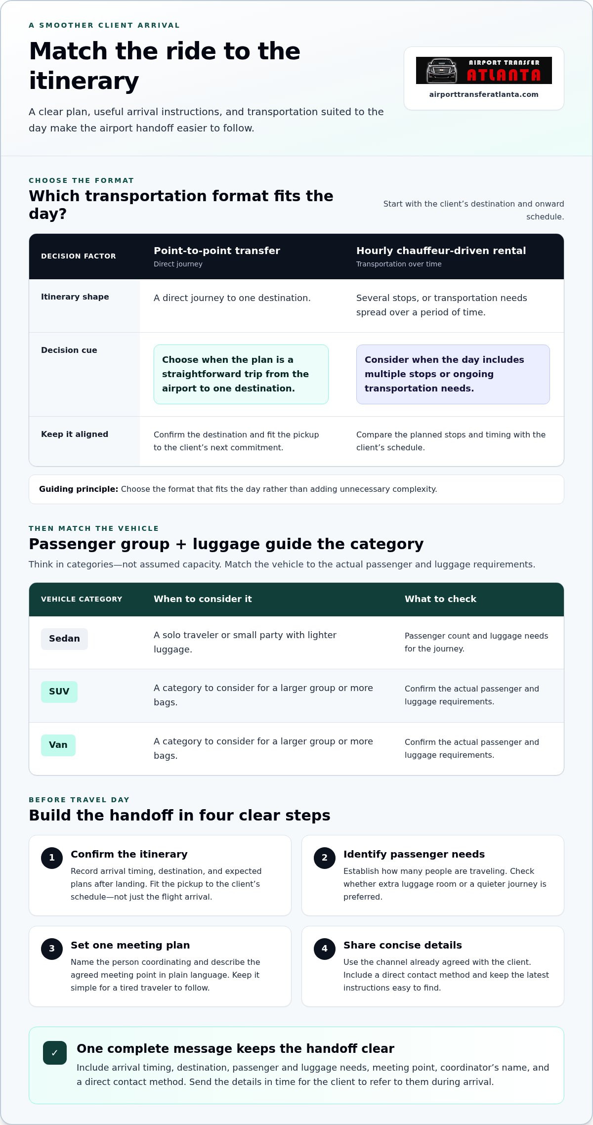 How to impress clients with airport pickup