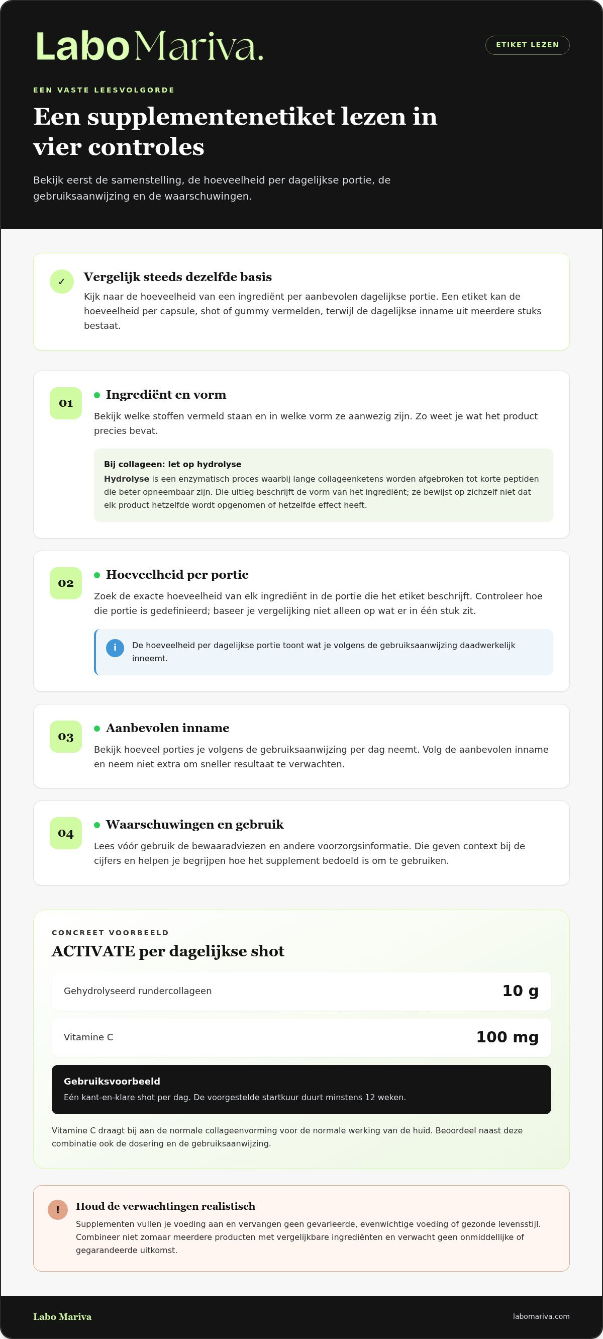 Beauty supplementen routine